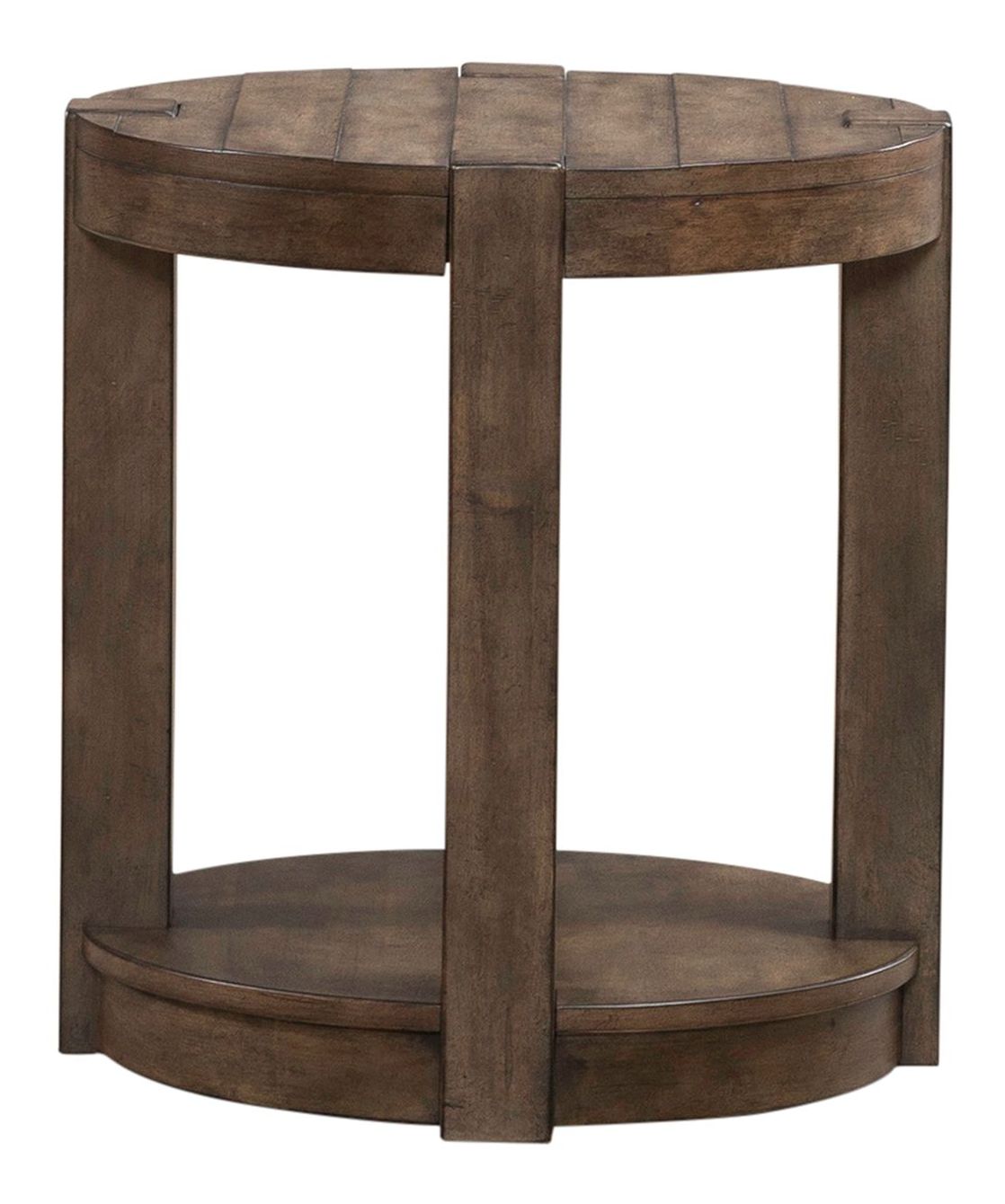 Broadmore Round Wood Chairside Table