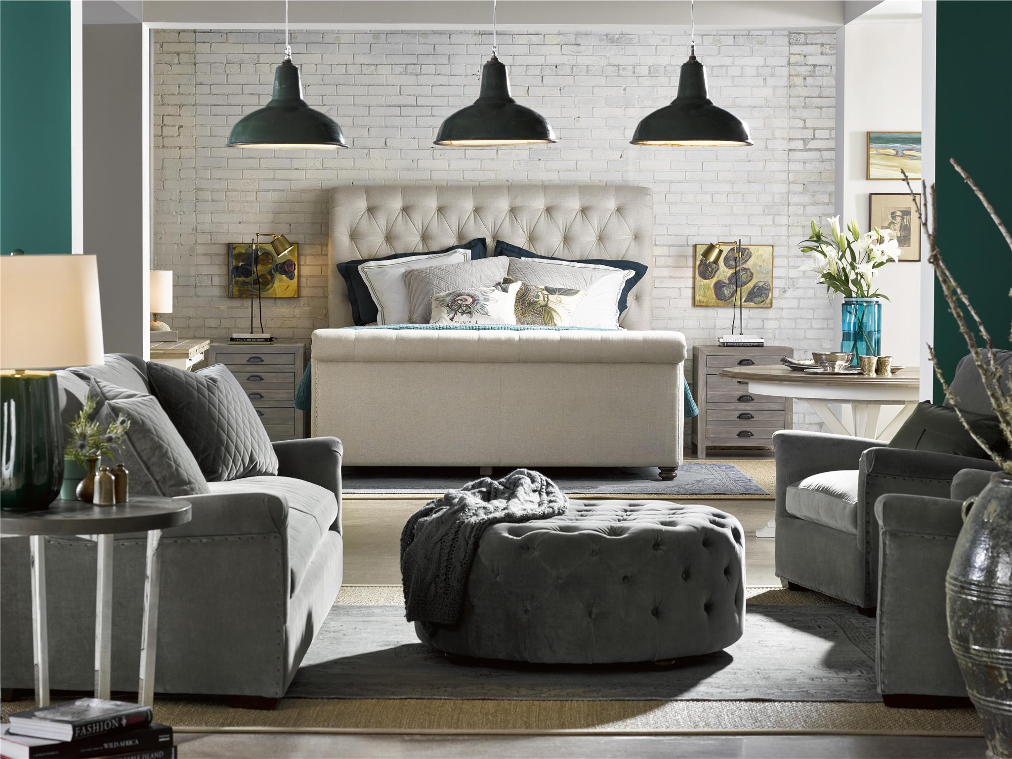 The Boho Chic Fabric Panel Bed, King Size