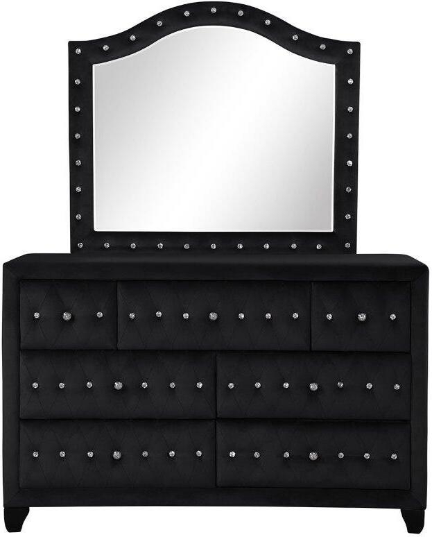 Maya Velvet/Wood Regular Bedroom Set
