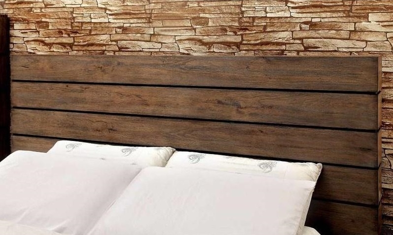 Coimbra Wood Low Profile Platform Bed, Eastern King Size