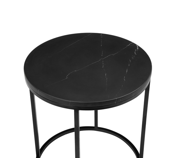 Onix Round Marble End Table