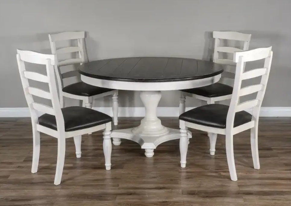 SM Carriage House Wood Round Dining Table
