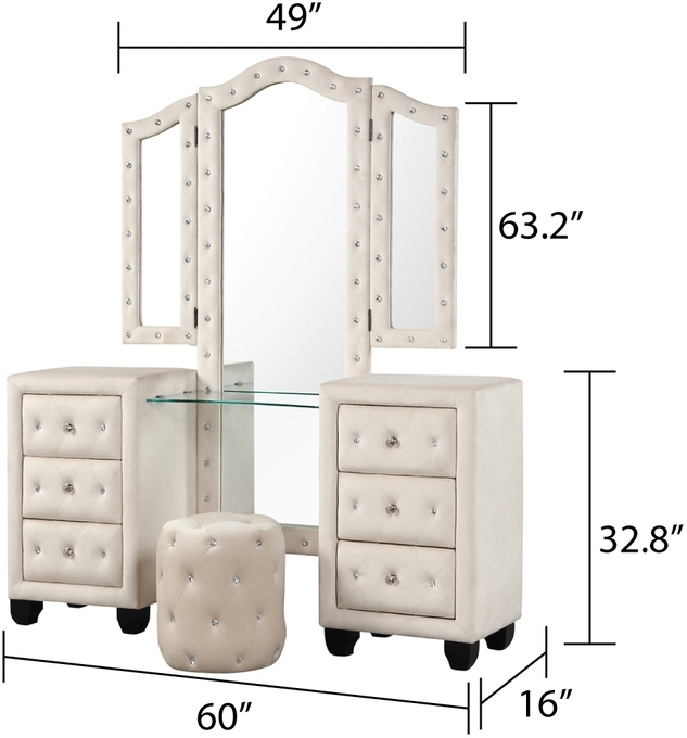 Sophia Contemporary Style 6-Drawer