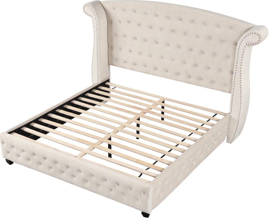 Sophia Fabric Upholstered Full Bed