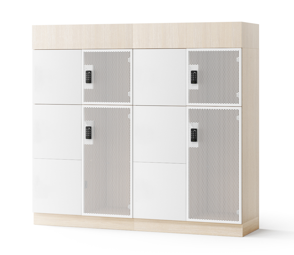 Choice Office Single Row Locker w/Small & Big Lockable Doors, Electronic Hidden RFID Lock
