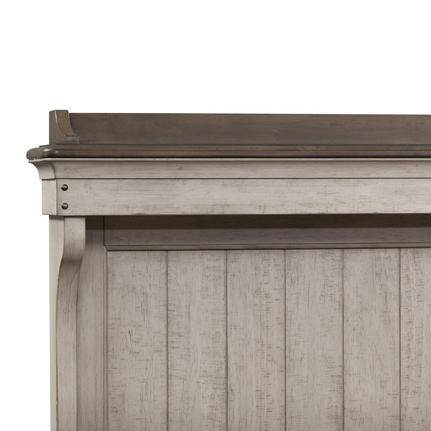 Ivy Hollow Storage Platform Bed | Weathered Linen Farmhouse