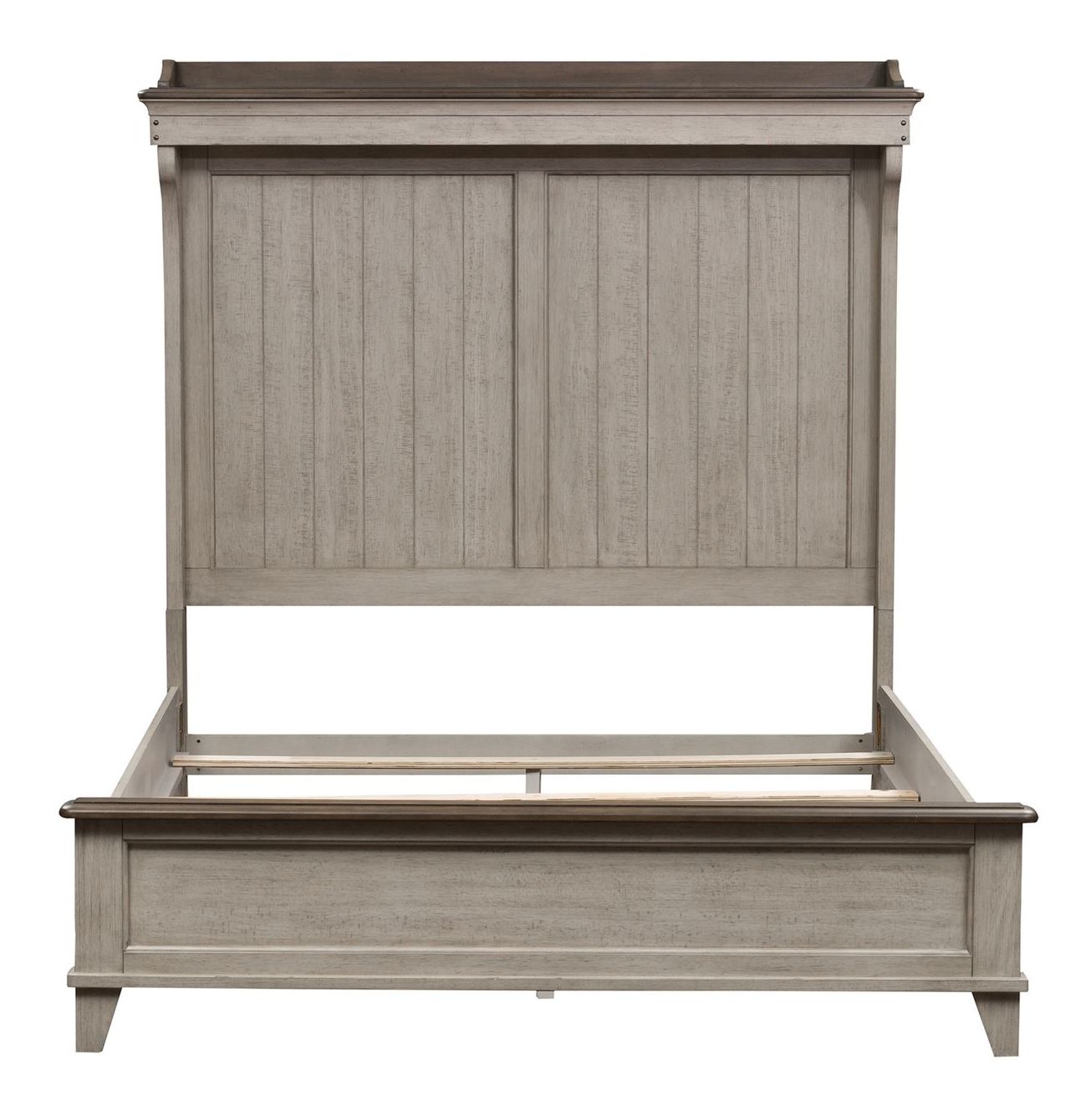 Ivy Hollow Wood Queen Size Mantle Platform Bed