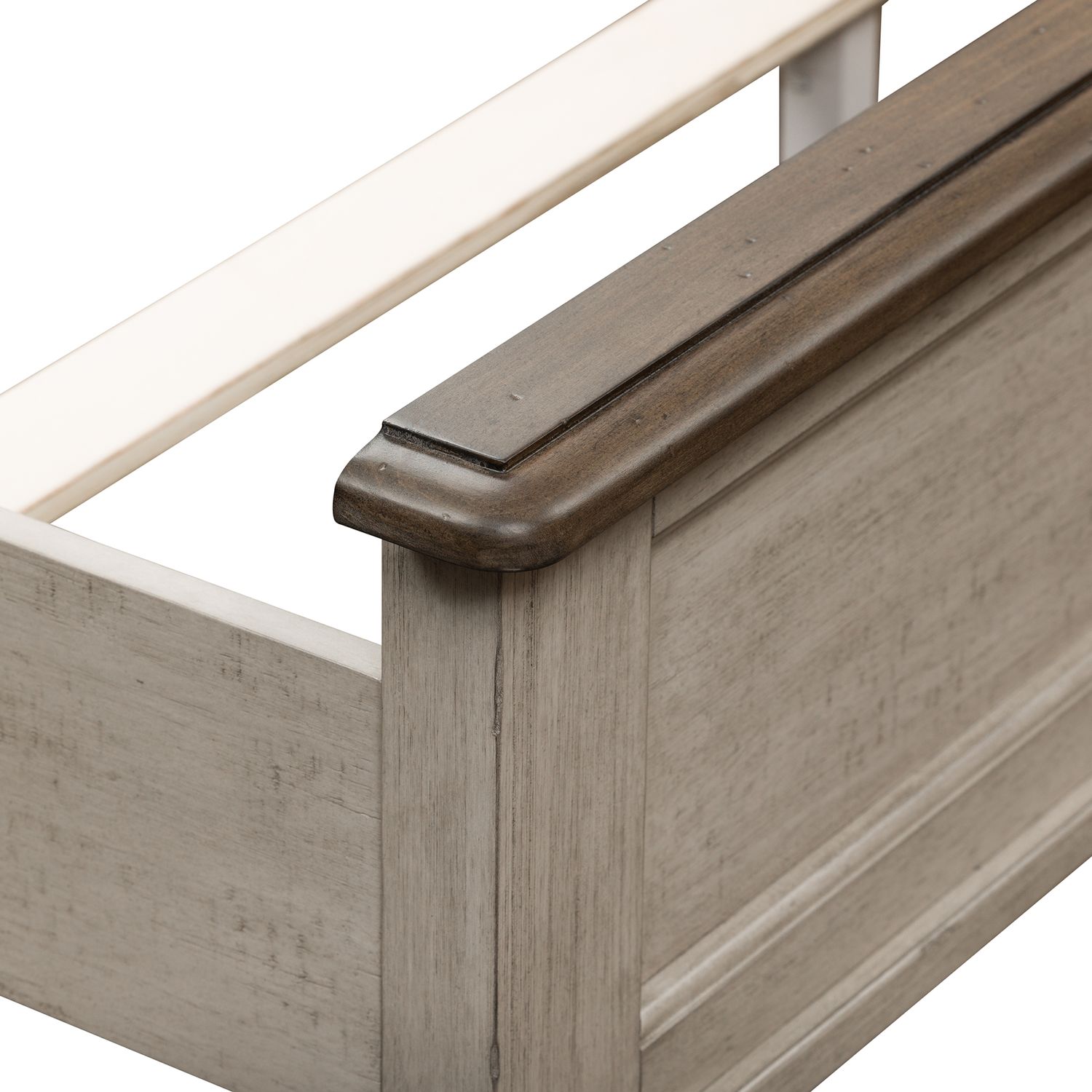 Ivy Hollow Wood Queen Size Mantle Platform Bed