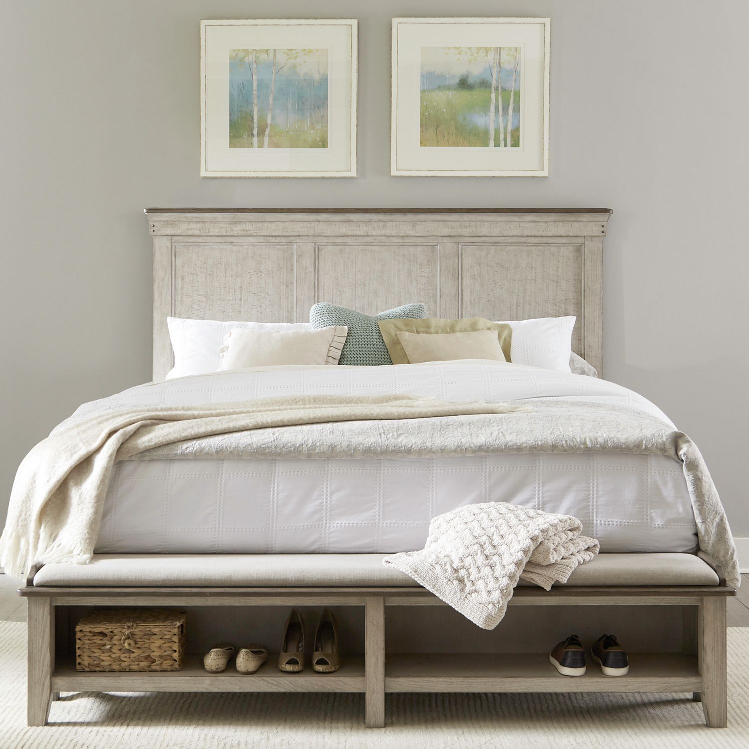 Ivy Hollow Queen Storage Bedroom Set | Farmhouse Style