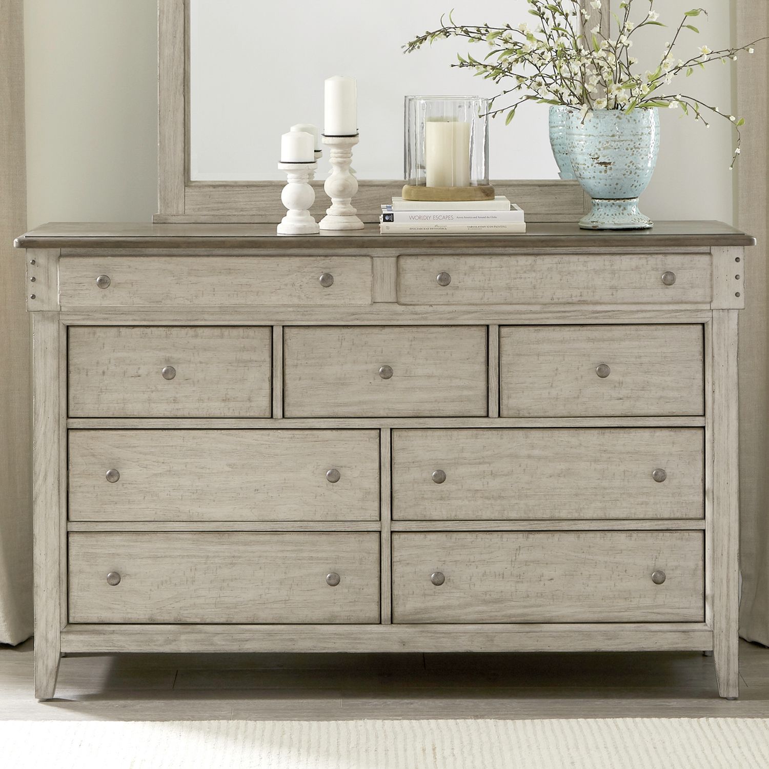 Ivy Hollow Wood 9-Drawer Dresser