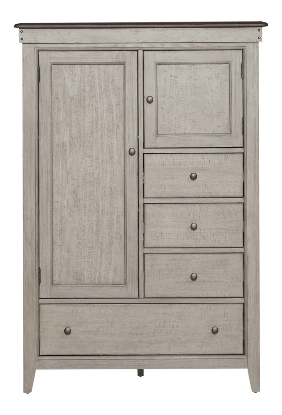 Ivy Hollow Wood 2-Door 4-Drawer Chest