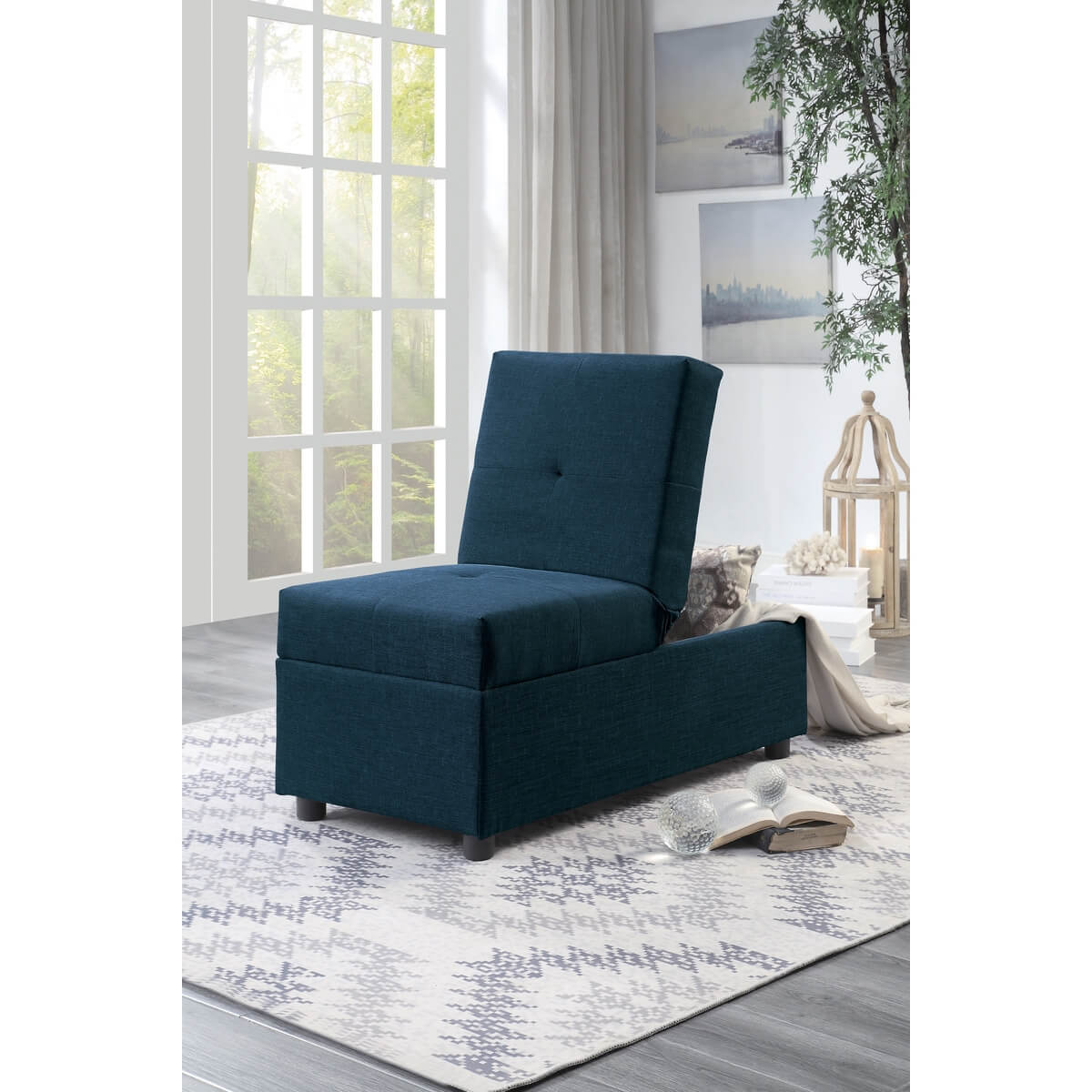 Denby Fabric Ottoman by Homelegance