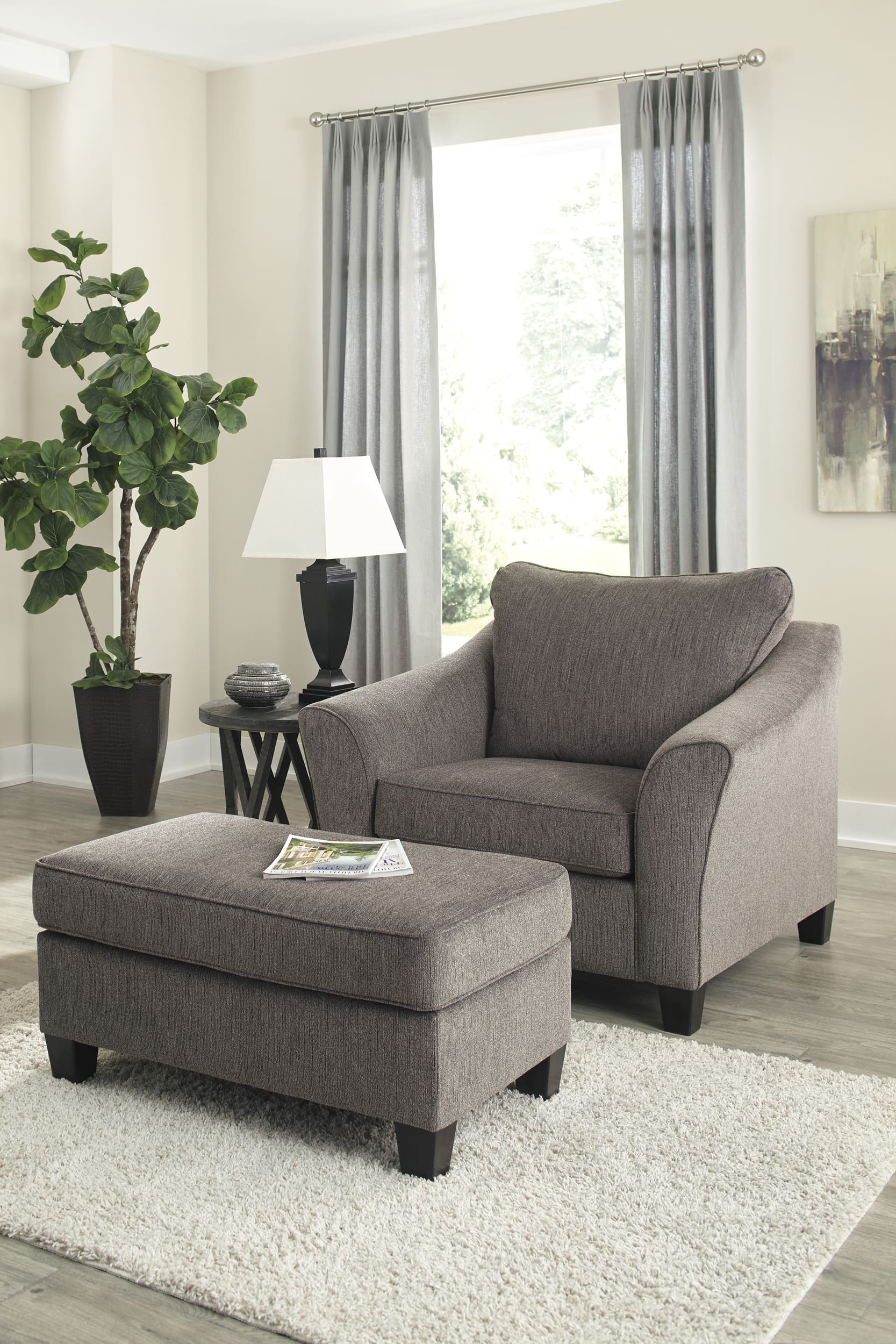 Nemoli Polyester Ottoman