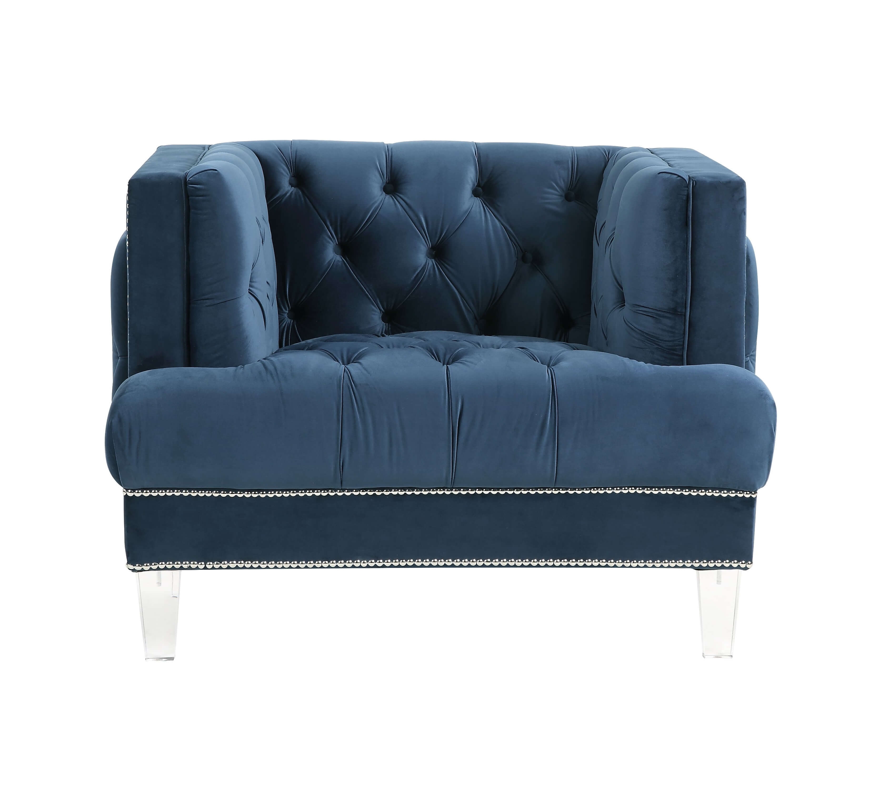 Ansario Velvet Tufted Chair