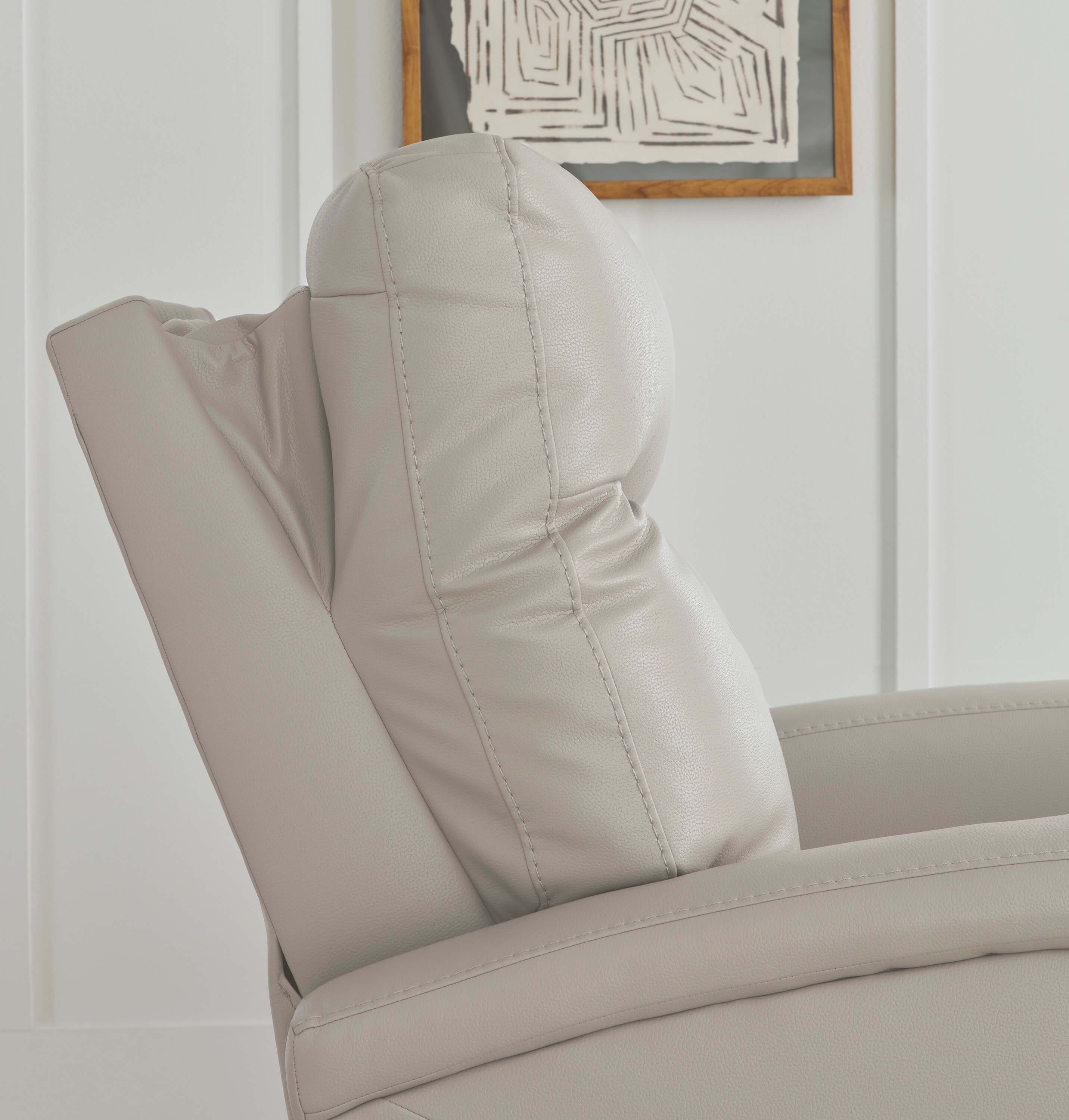 Ryversans Polyester/PU Power Recliner Chair