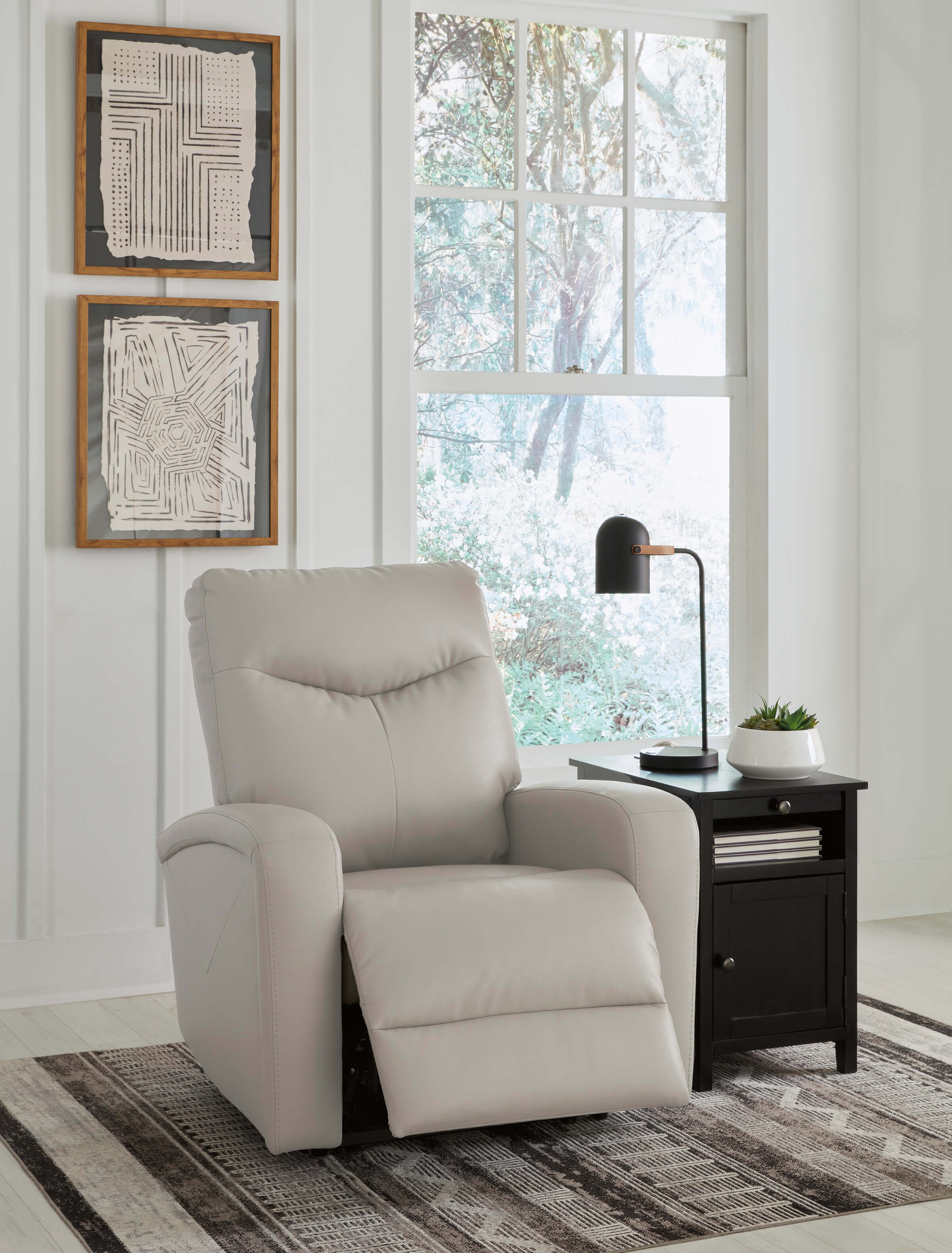 Ashley Ryversans Dove Gray Chair