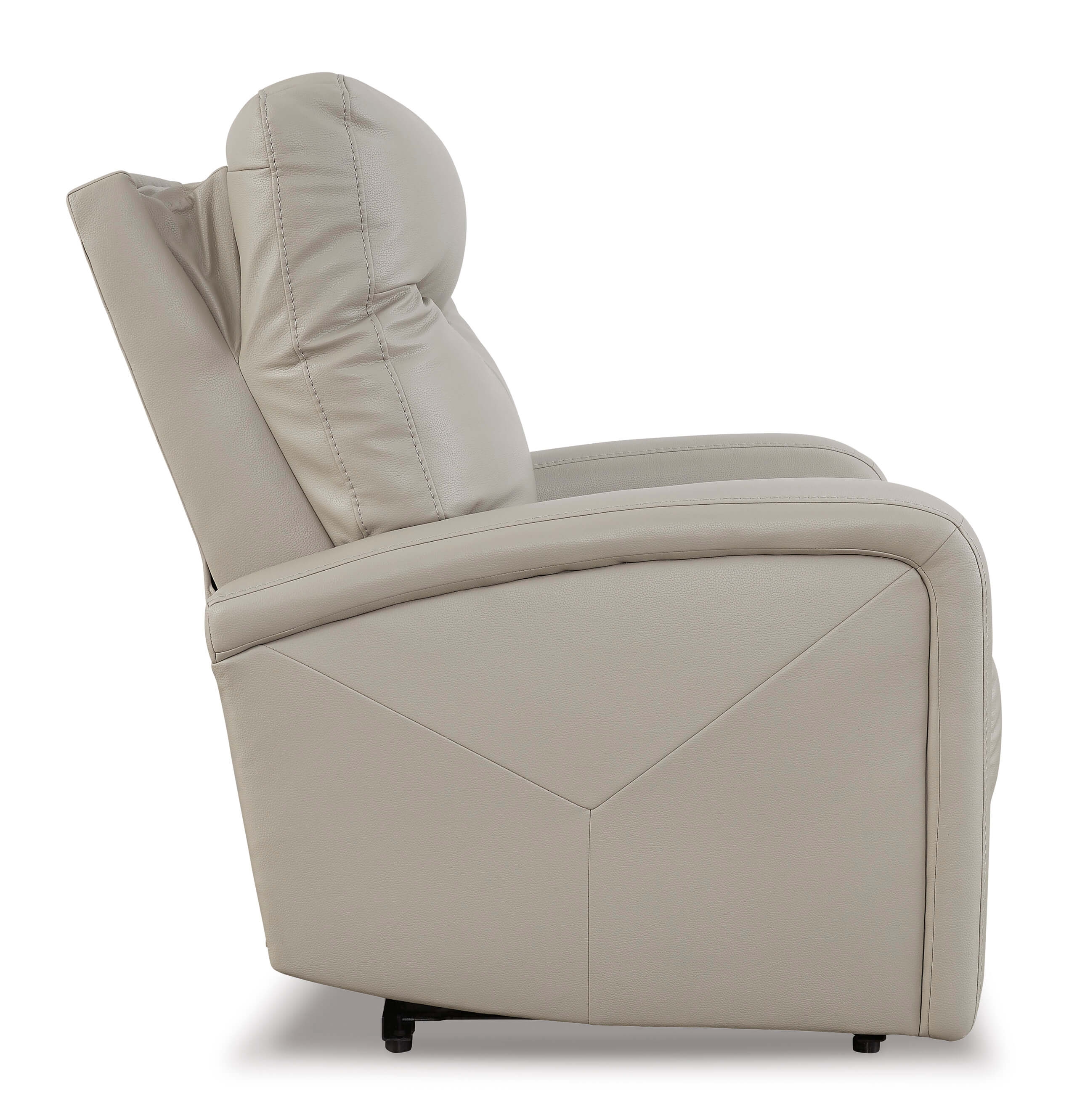Ashley Ryversans Dove Gray Recliner Chair Side