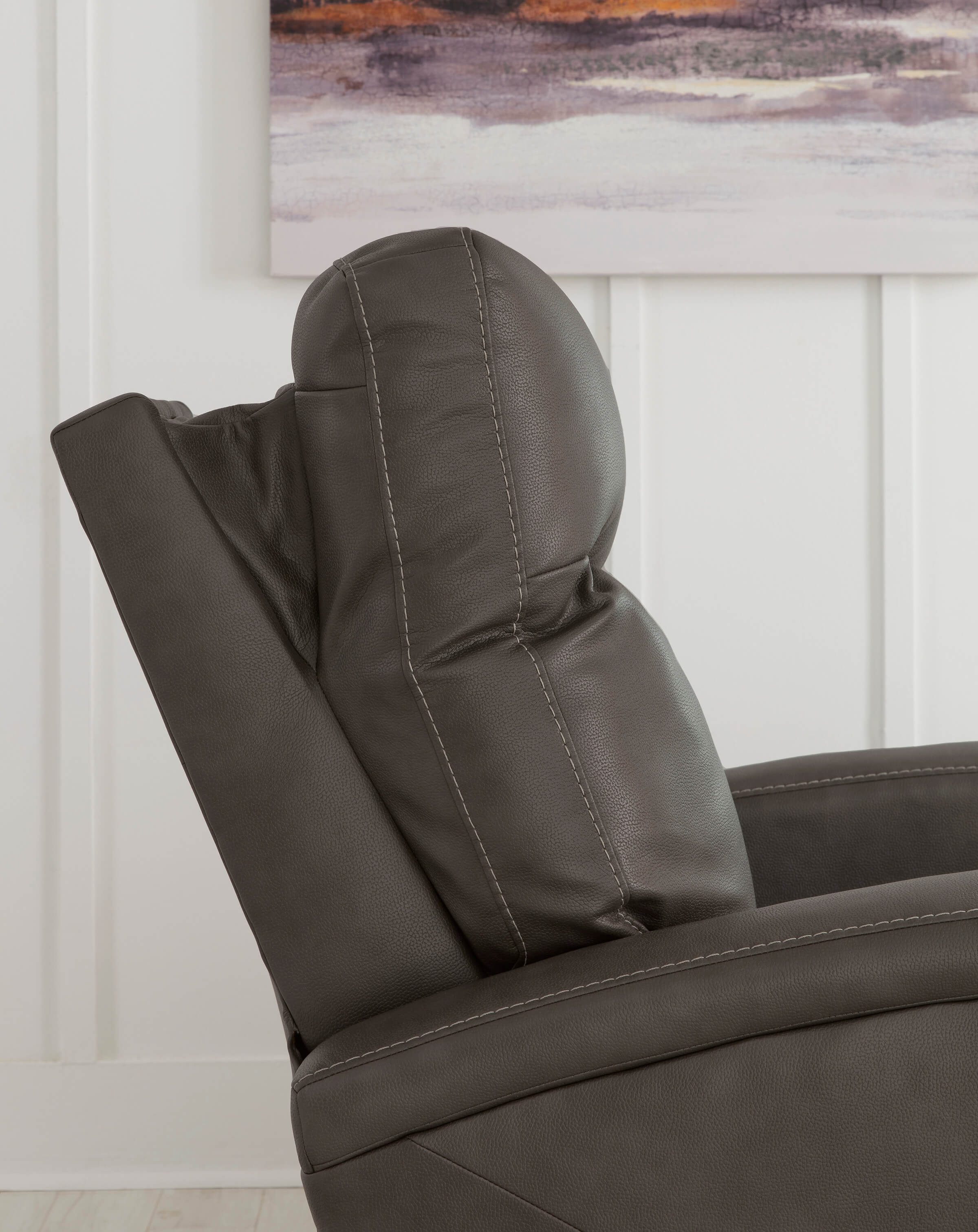 Ryversans Polyester/PU Power Recliner Chair