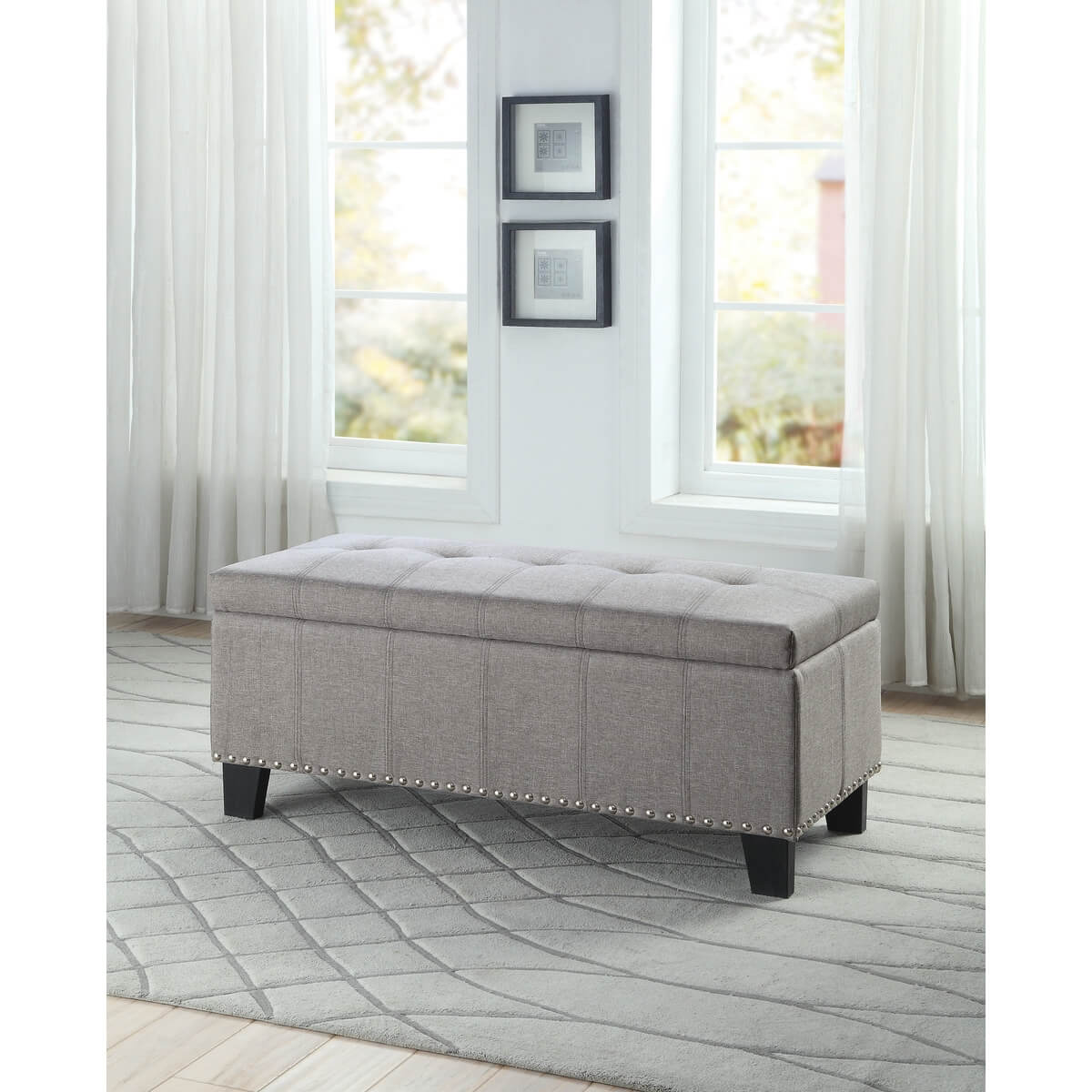 Fedora Fabric Bench by Homelegance