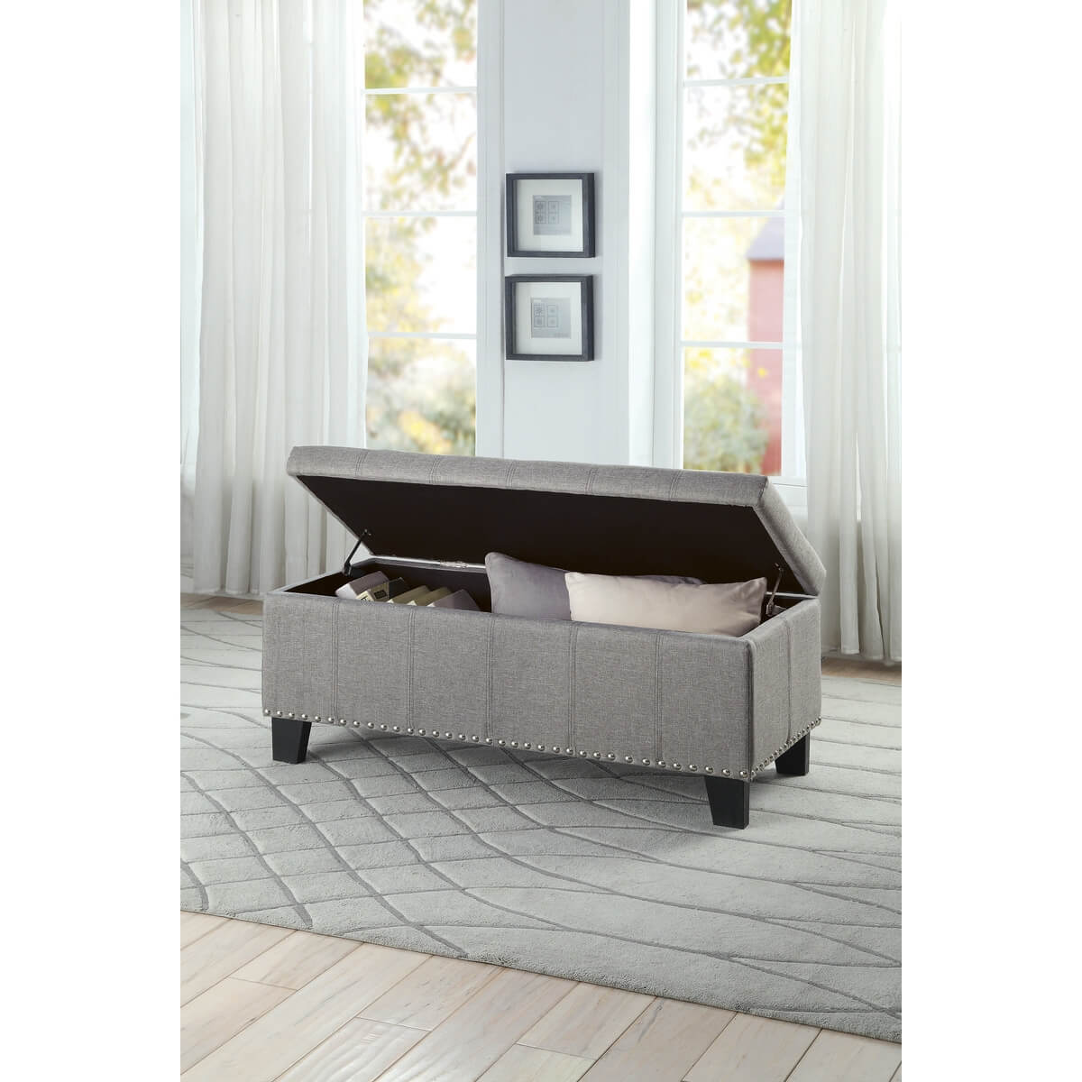 Fedora Fabric Bench by Homelegance
