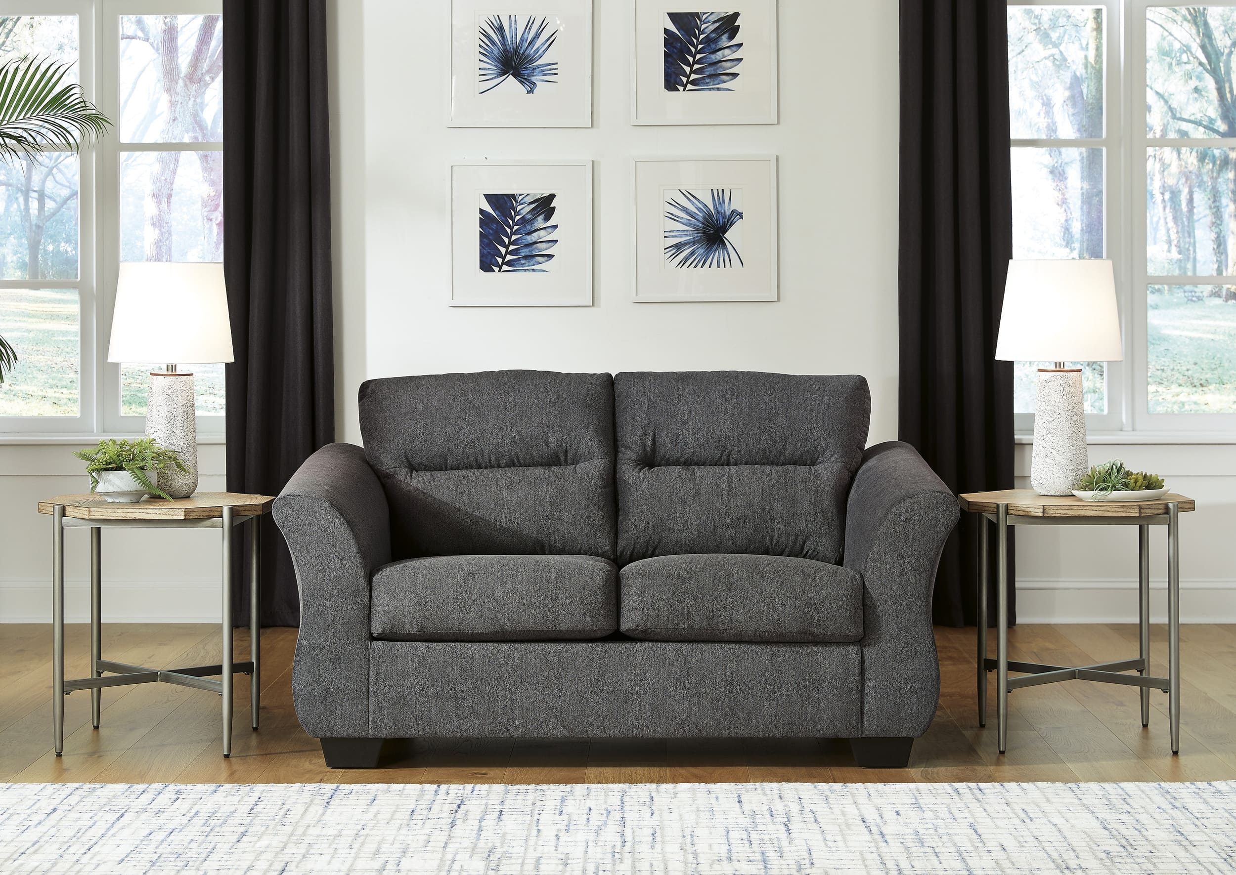 Miravel Polyester Living Room Set