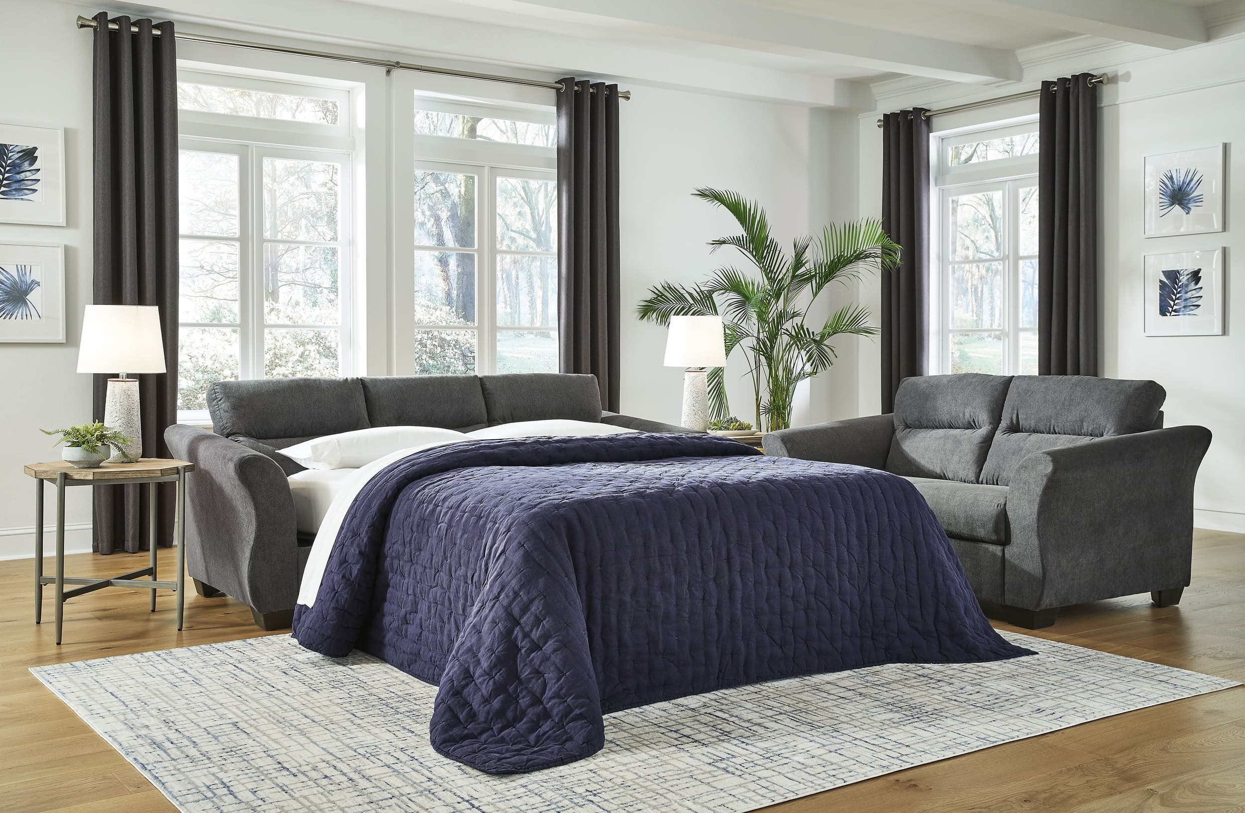 Miravel Polyester Living Room Set