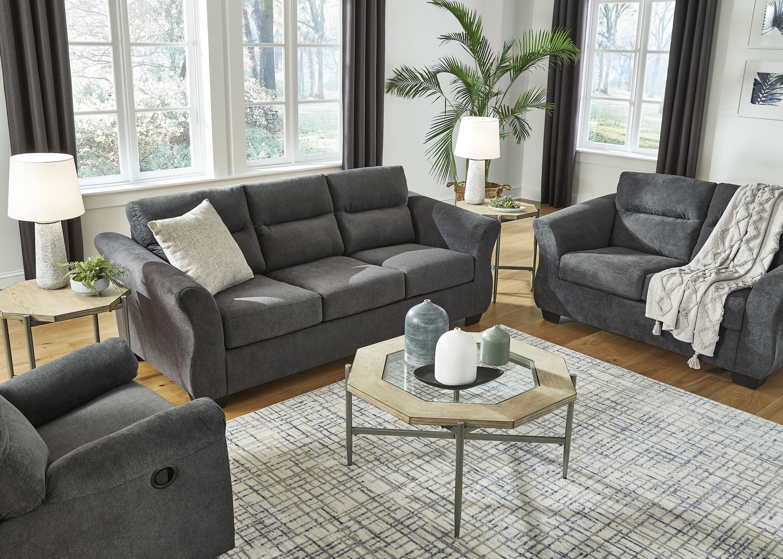 Miravel Polyester Sofa