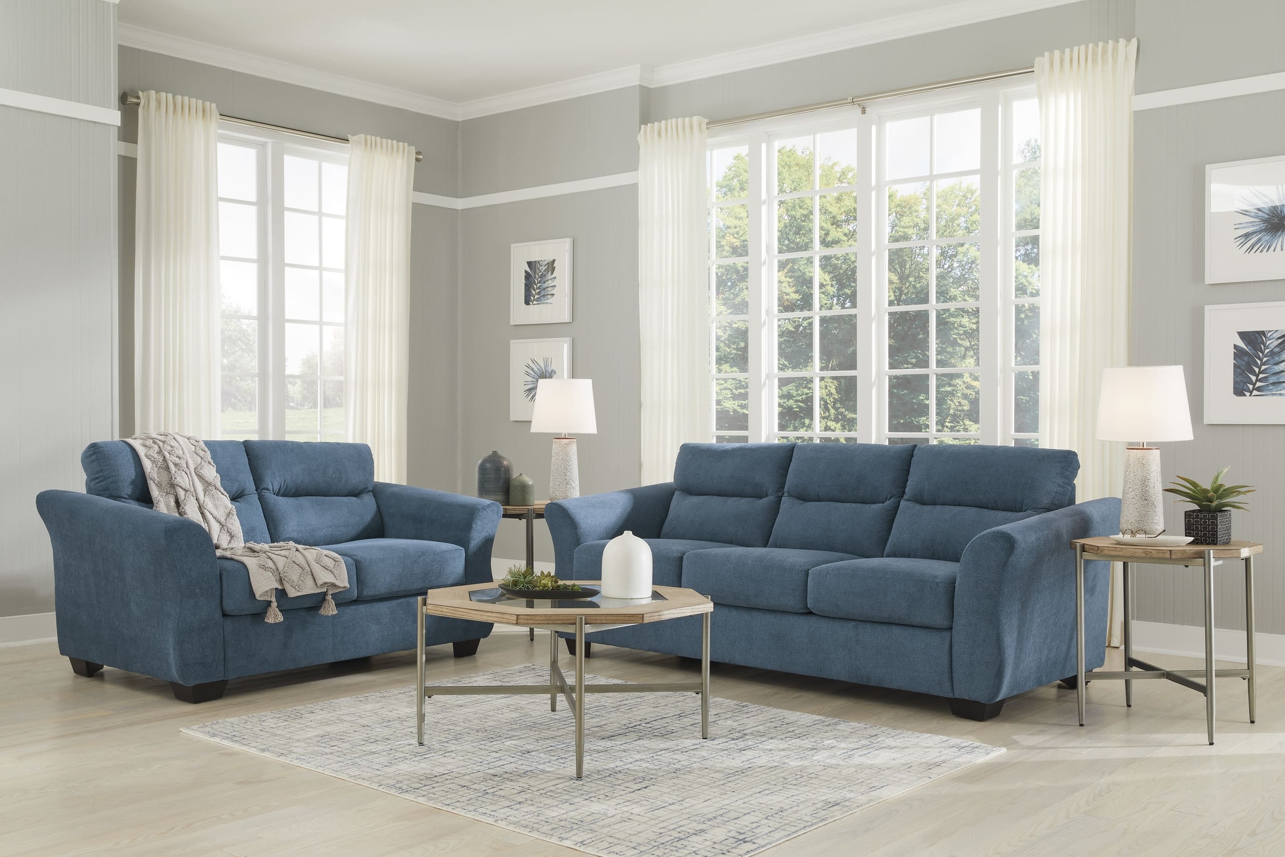 Miravel Polyester Living Room Set