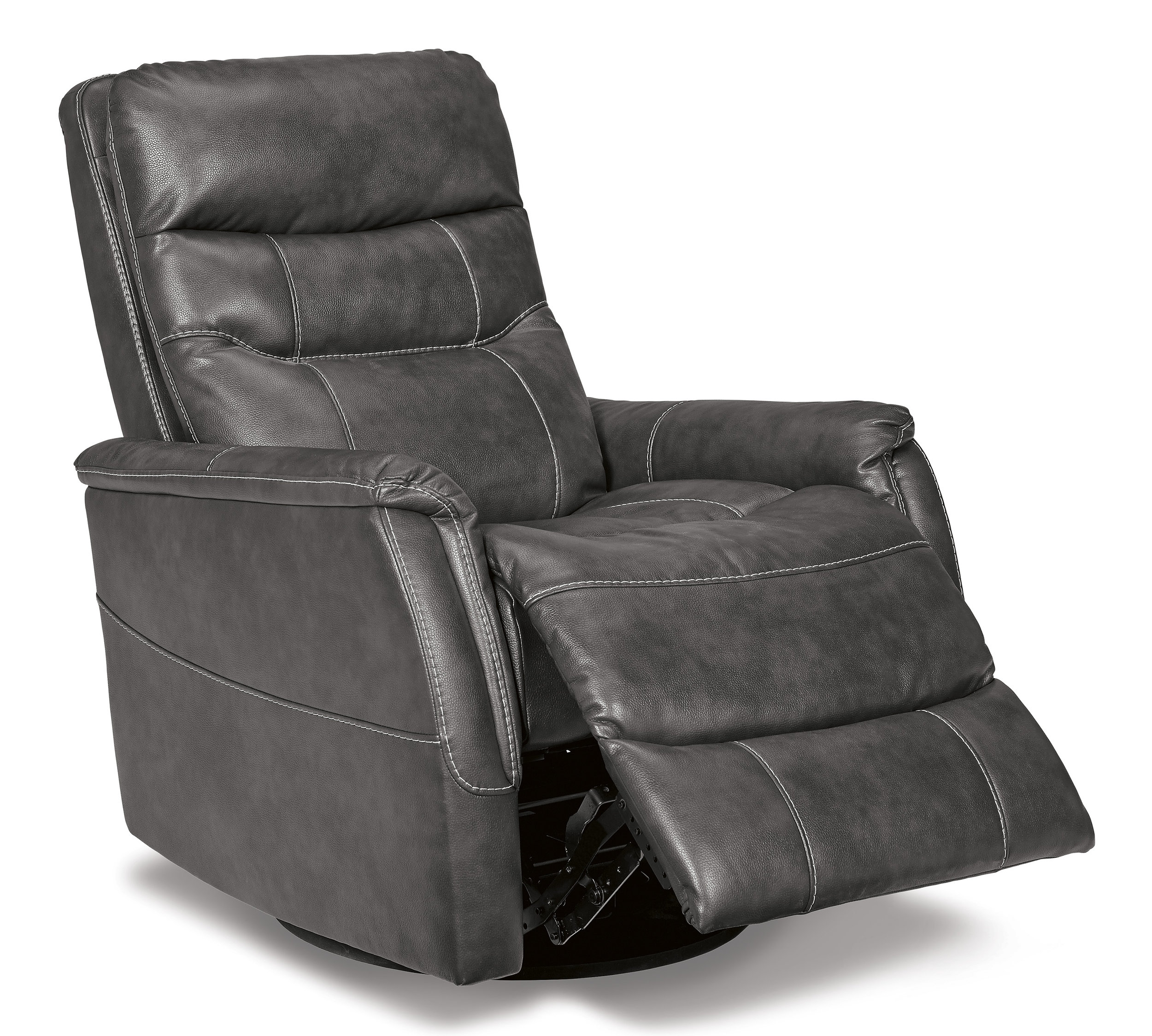 Riptyme Faux Leather Swivel Glider Recliner