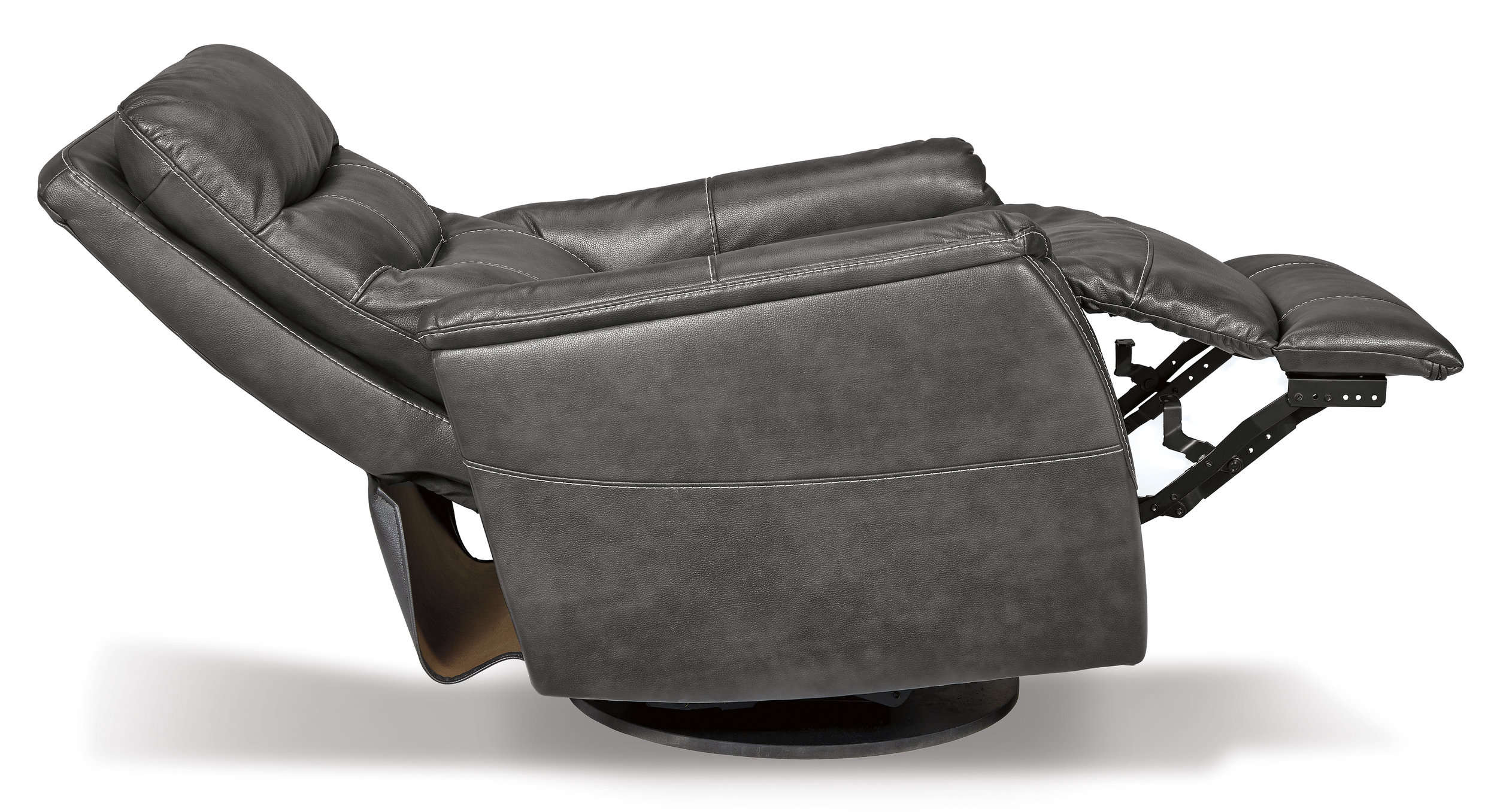 Riptyme Faux Leather Swivel Glider Recliner