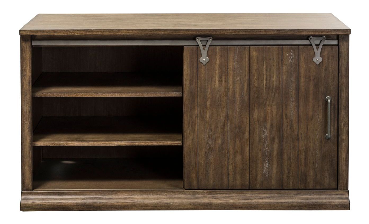 Stone Brook Wood 4-Drawer 1-Sliding Door Computer Credenza