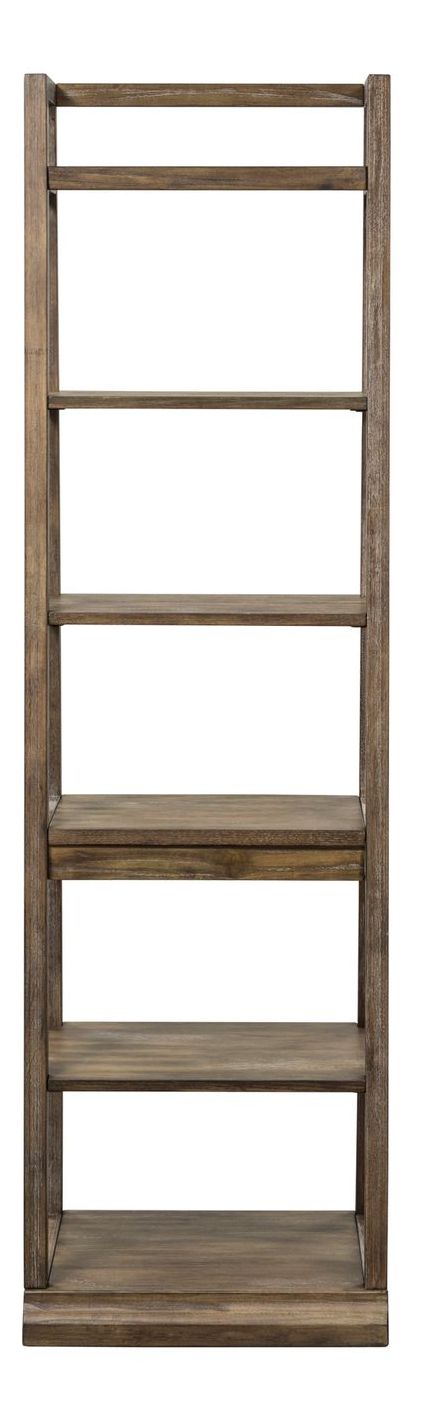 Stone Brook Wood 6-Tier Leaning Bookcase
