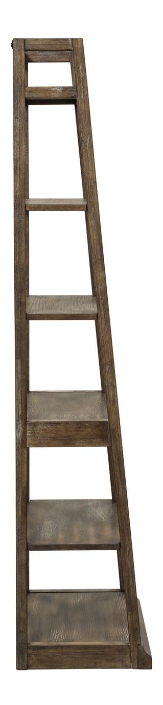 Stone Brook Wood 6-Tier Leaning Bookcase