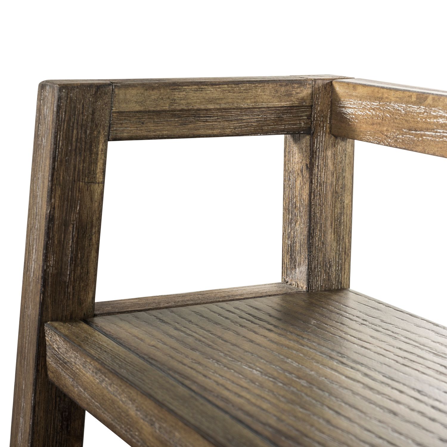 Stone Brook Wood 6-Tier Leaning Bookcase