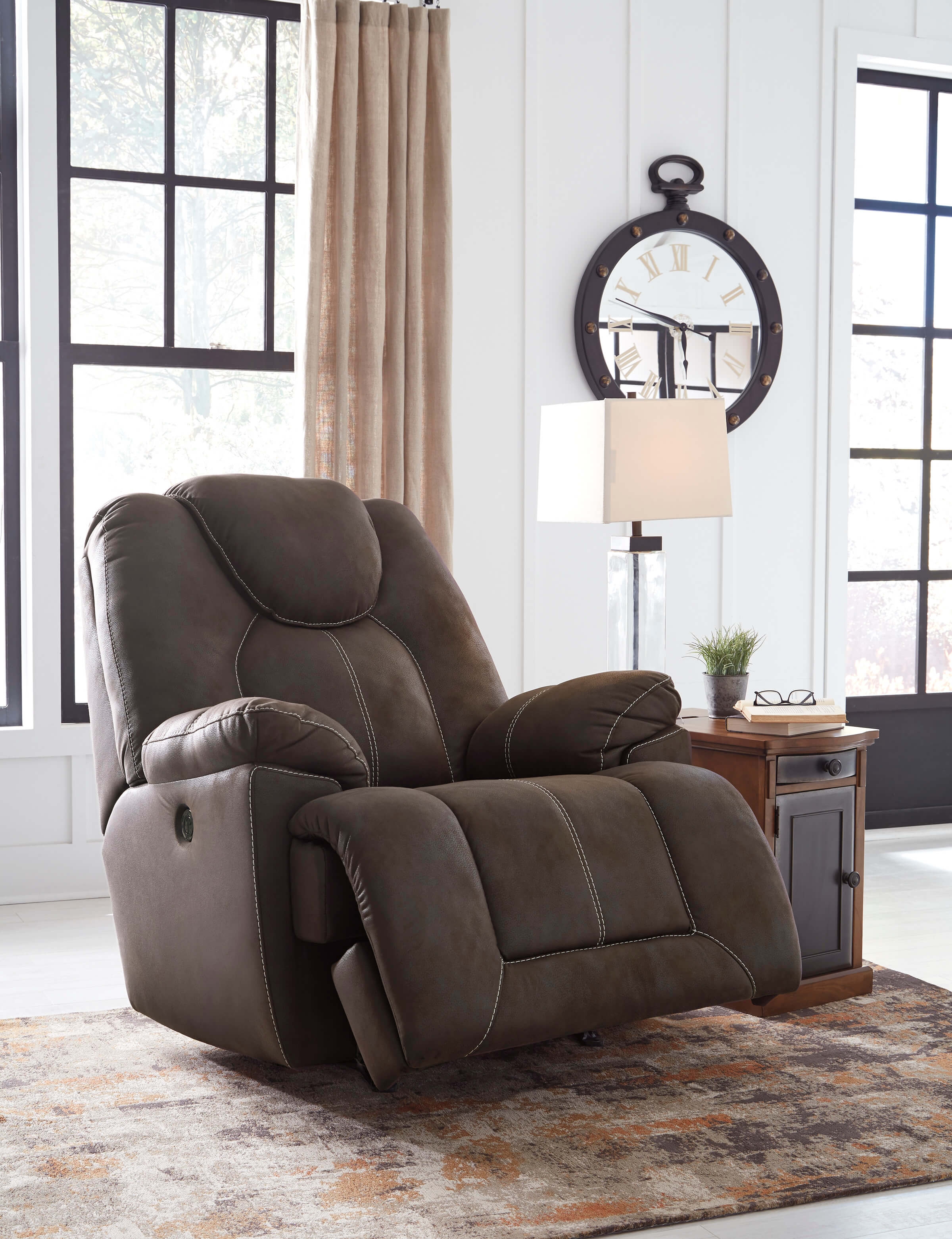Warrior Faux Leather Fortress Power Recliner Chair