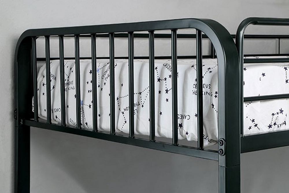 Clement Metal Bunk Bed, Twin Size