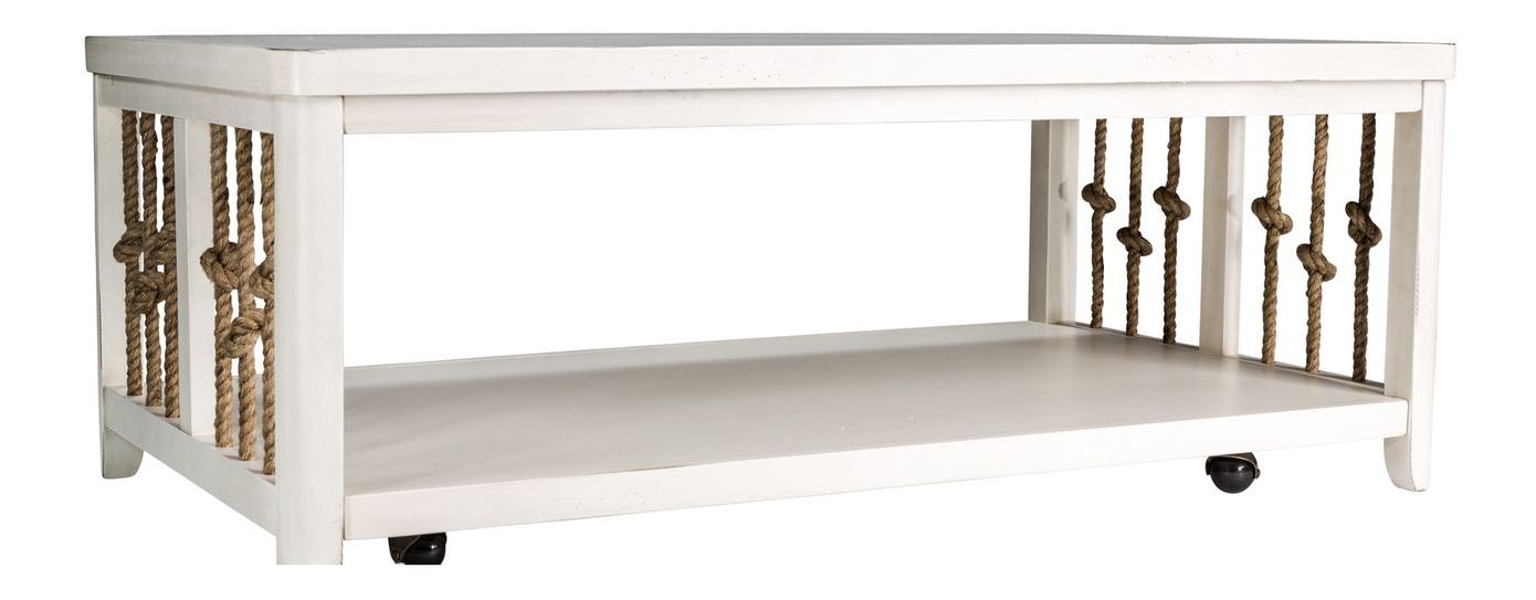 Dockside Rectangular Wood Cocktail Table Set | Rustic