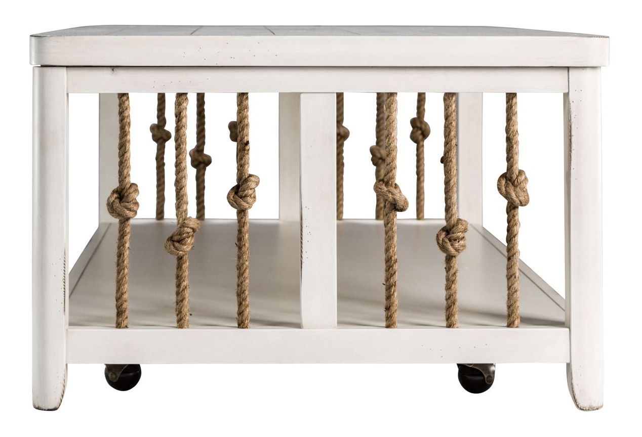 Dockside Rectangular Wood Cocktail Table Set | Rustic