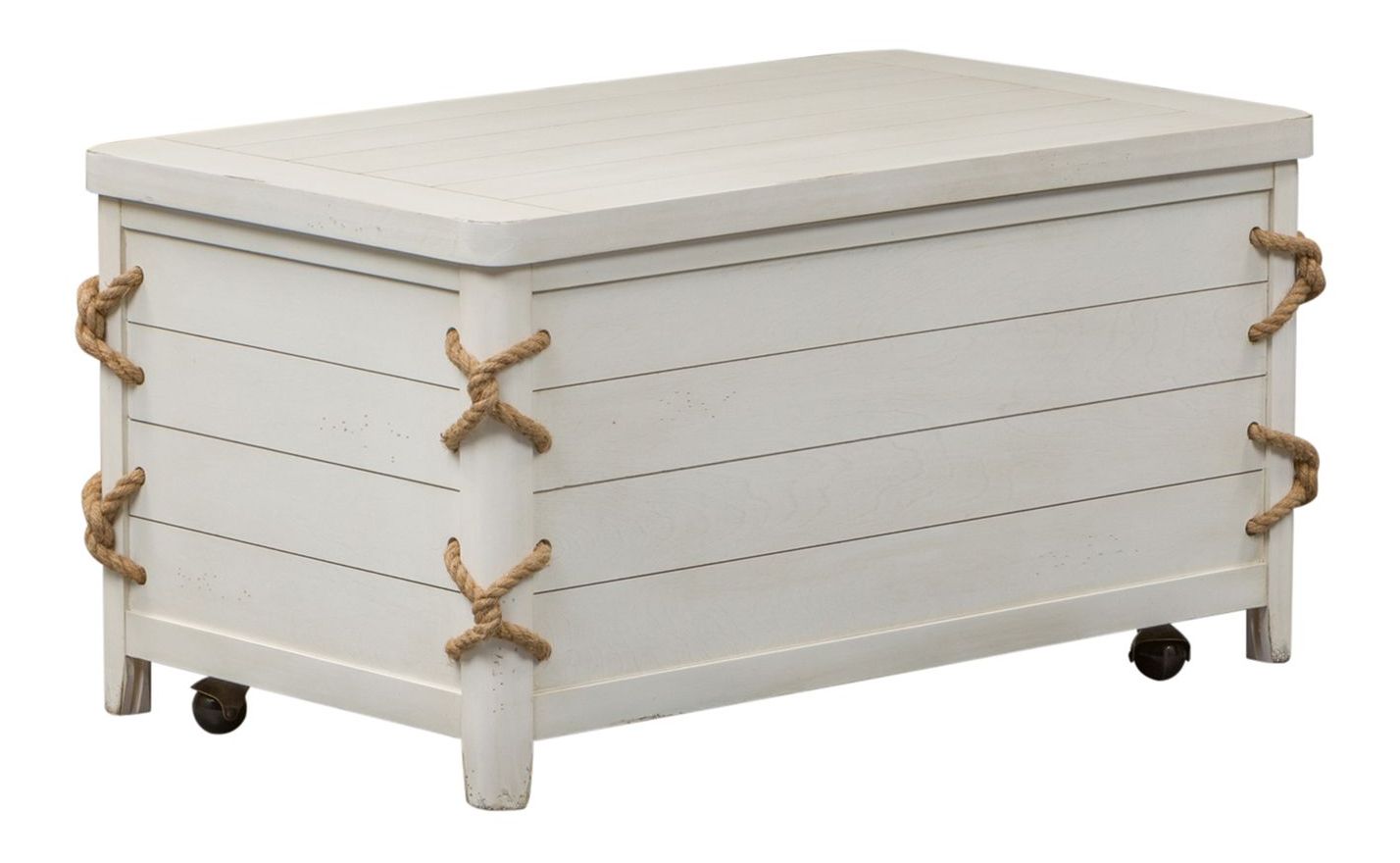 Dockside Rectangular Wood Cocktail Table Set | Rustic