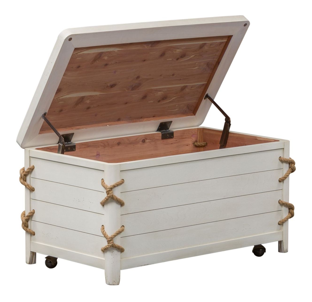 Dockside Rectangular Wood Cocktail Table Set | Rustic