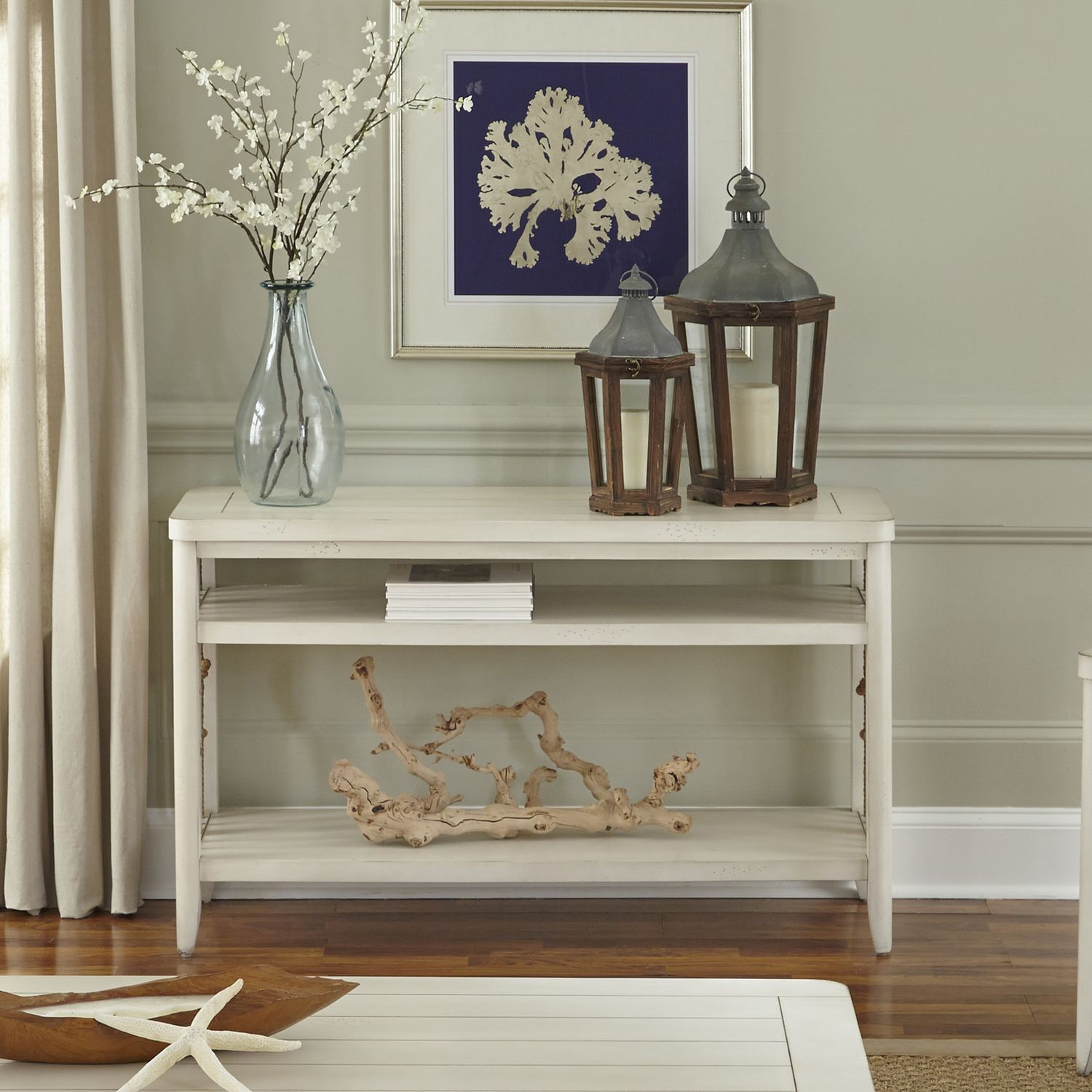 Dockside Rectangular Wood Cocktail Table Set | Rustic