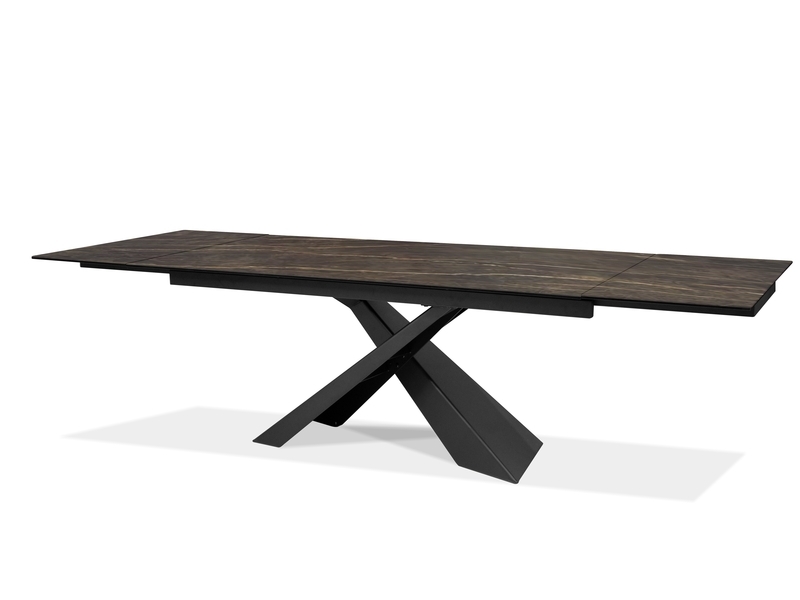 Century Ceramic Double Extension Dining Table
