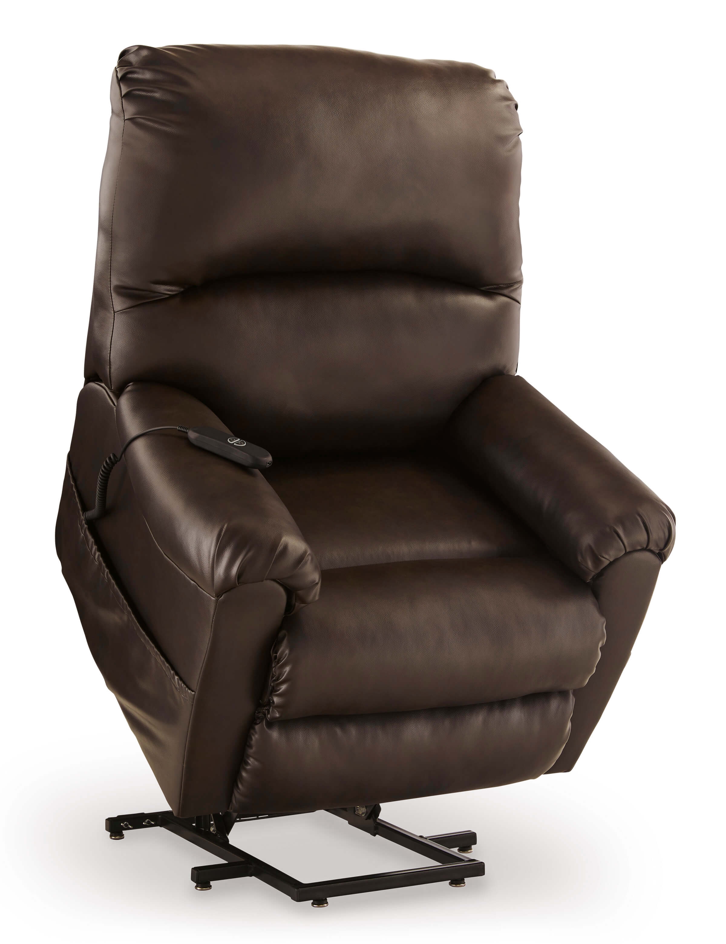 Shadowboxer Faux Leather Power Lift Recliner Chair