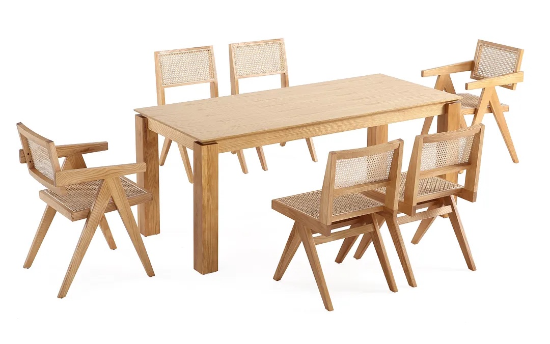 Rockaway 70.86-inch Solid Wood Dining Room Set w/Hamlet Chairs