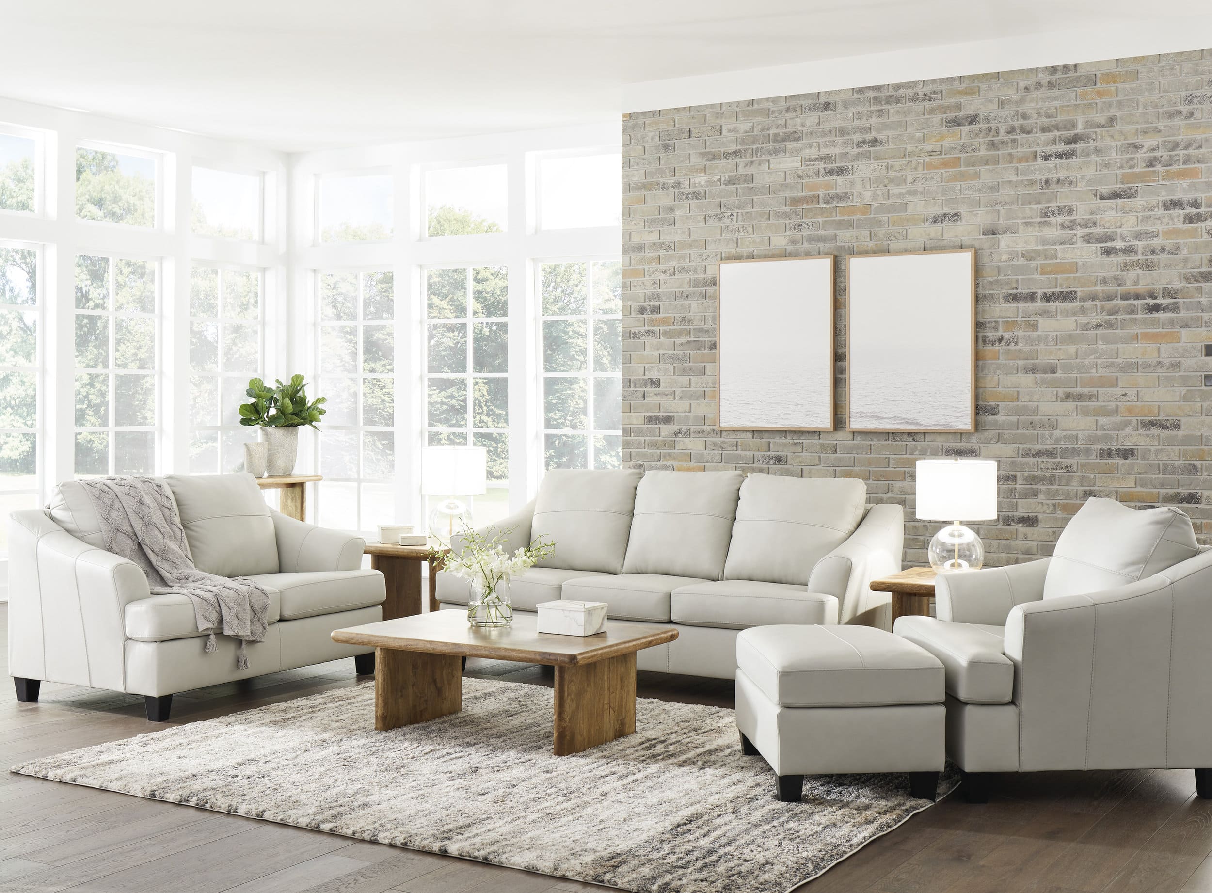 Genoa Leather/PVC Queen Sofa Sleeper