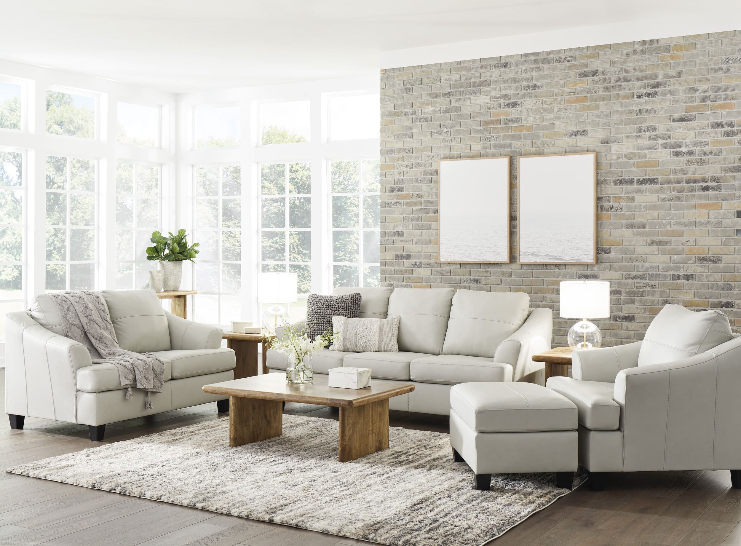 Genoa Leather/PVC Queen Sofa Sleeper