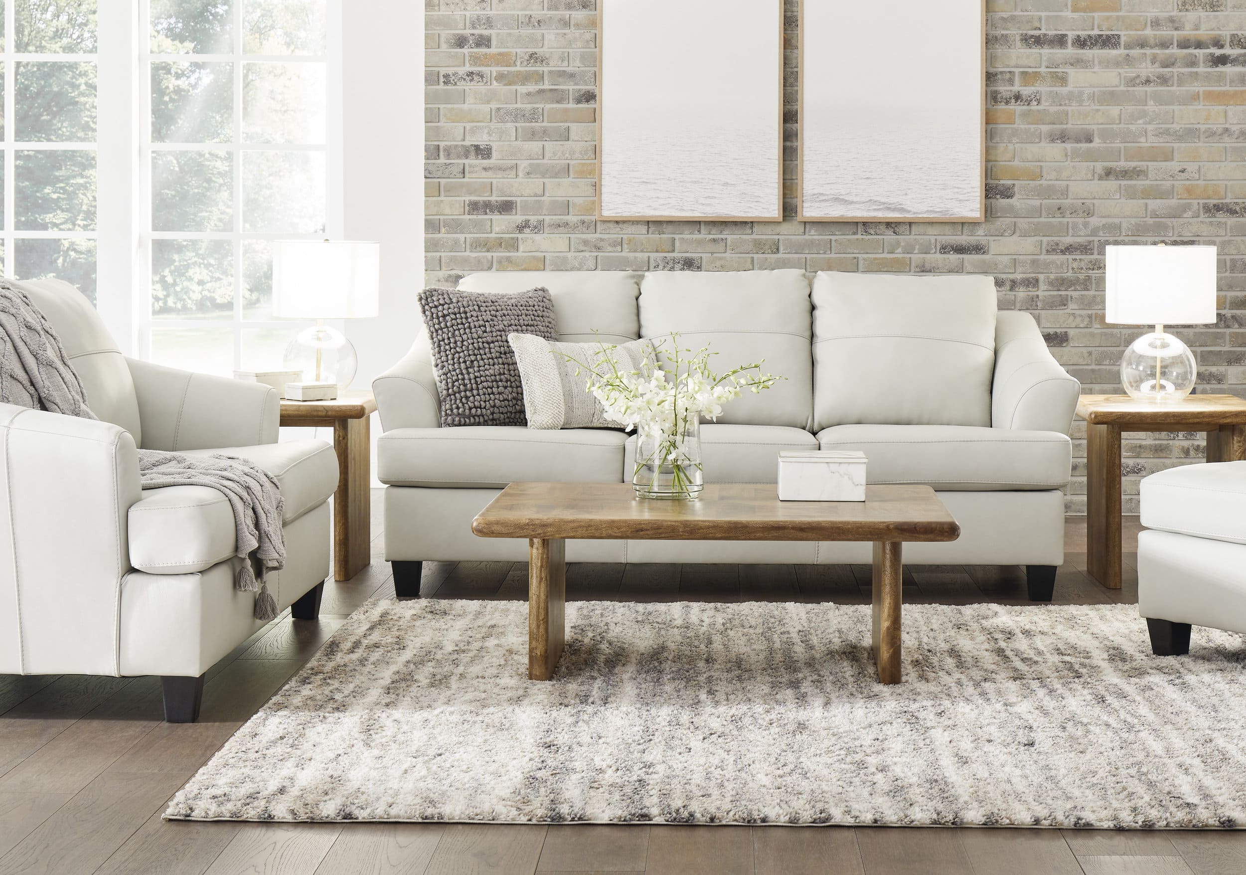 Genoa Leather/PVC Queen Sofa Sleeper
