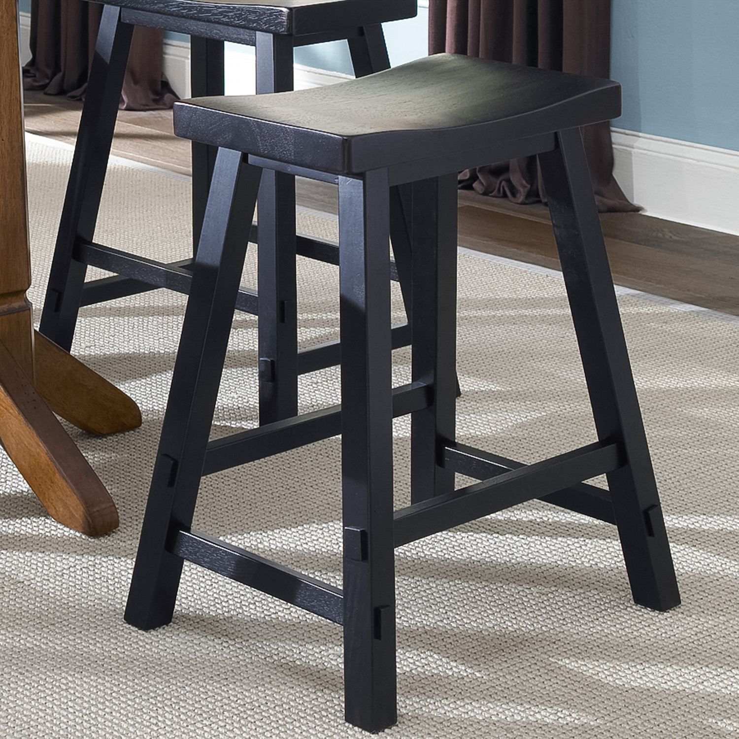 Creations Wood 24-inch Sawhorse Counter Stool