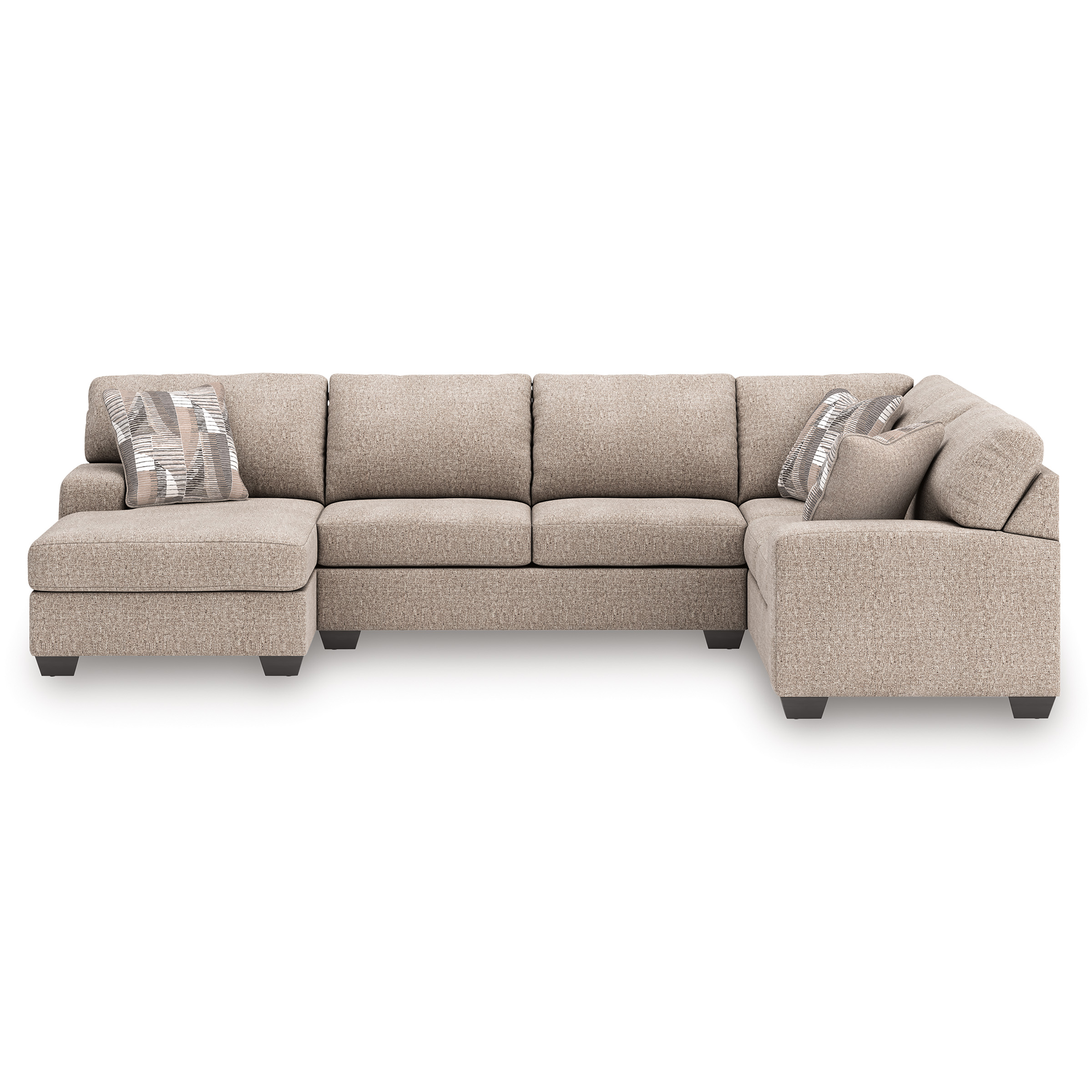 Newellen Fabric 3-Piece Sectional Sofa w/Left Chaise