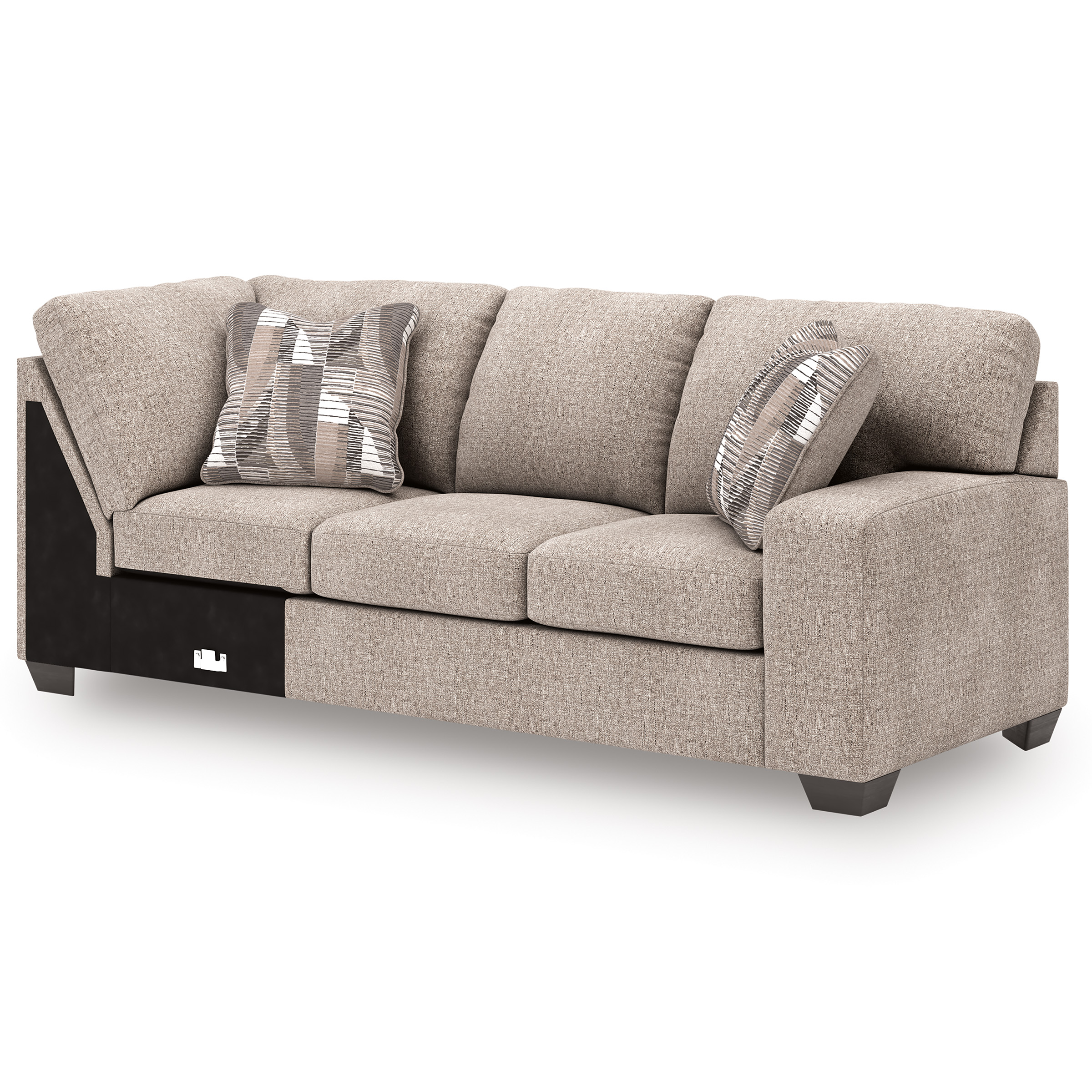 Newellen Fabric 3-Piece Sectional Sofa w/Double Chaise